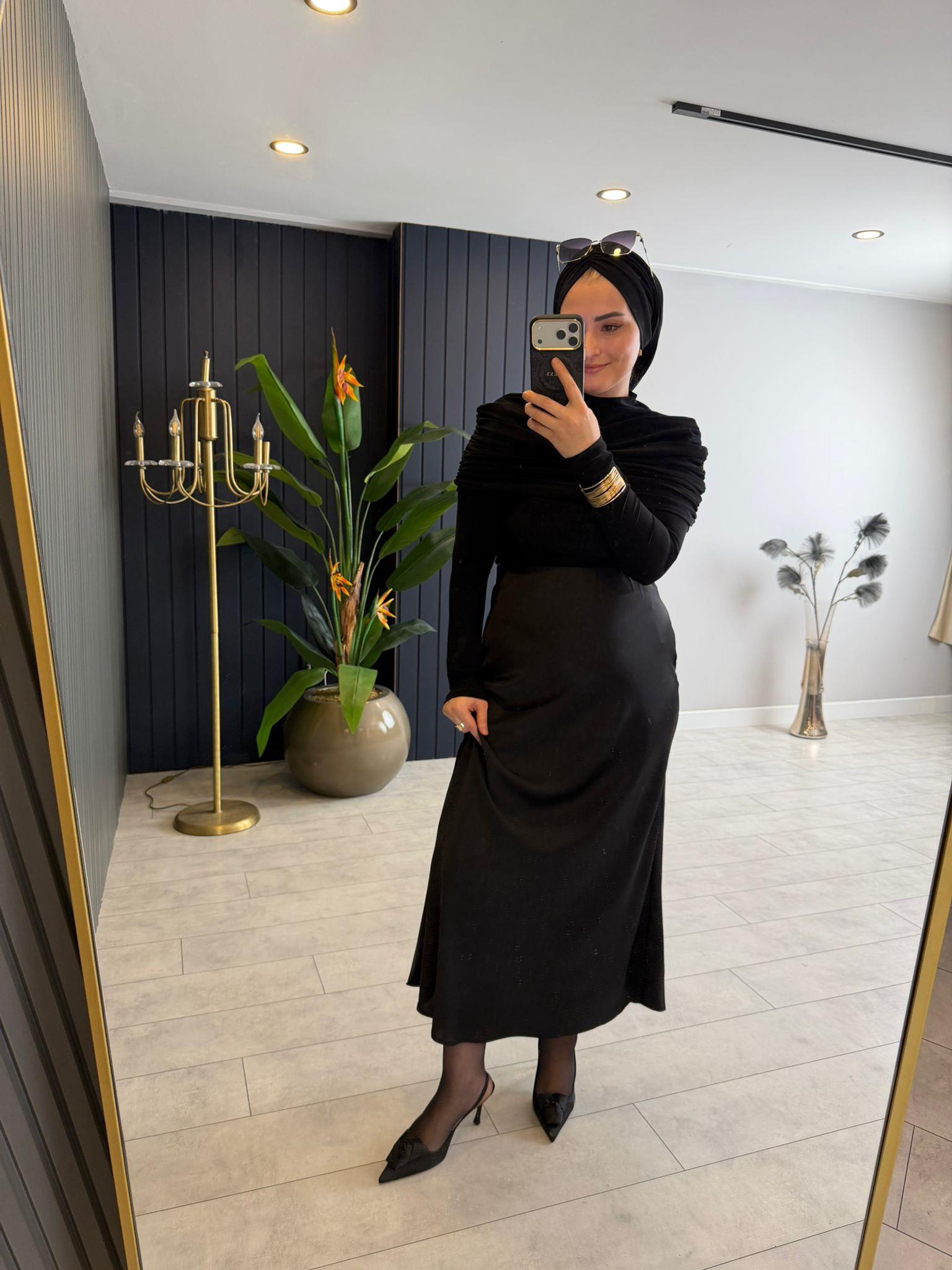 BluzDRAPE KOL DETAYLI SANDY BLUZ