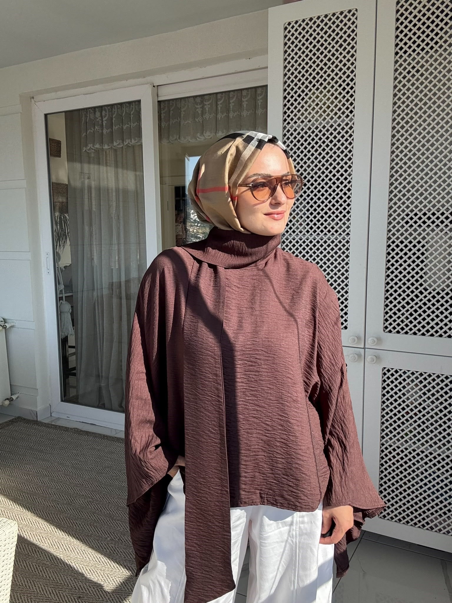 BluzŞAL DETAYLI PANÇO