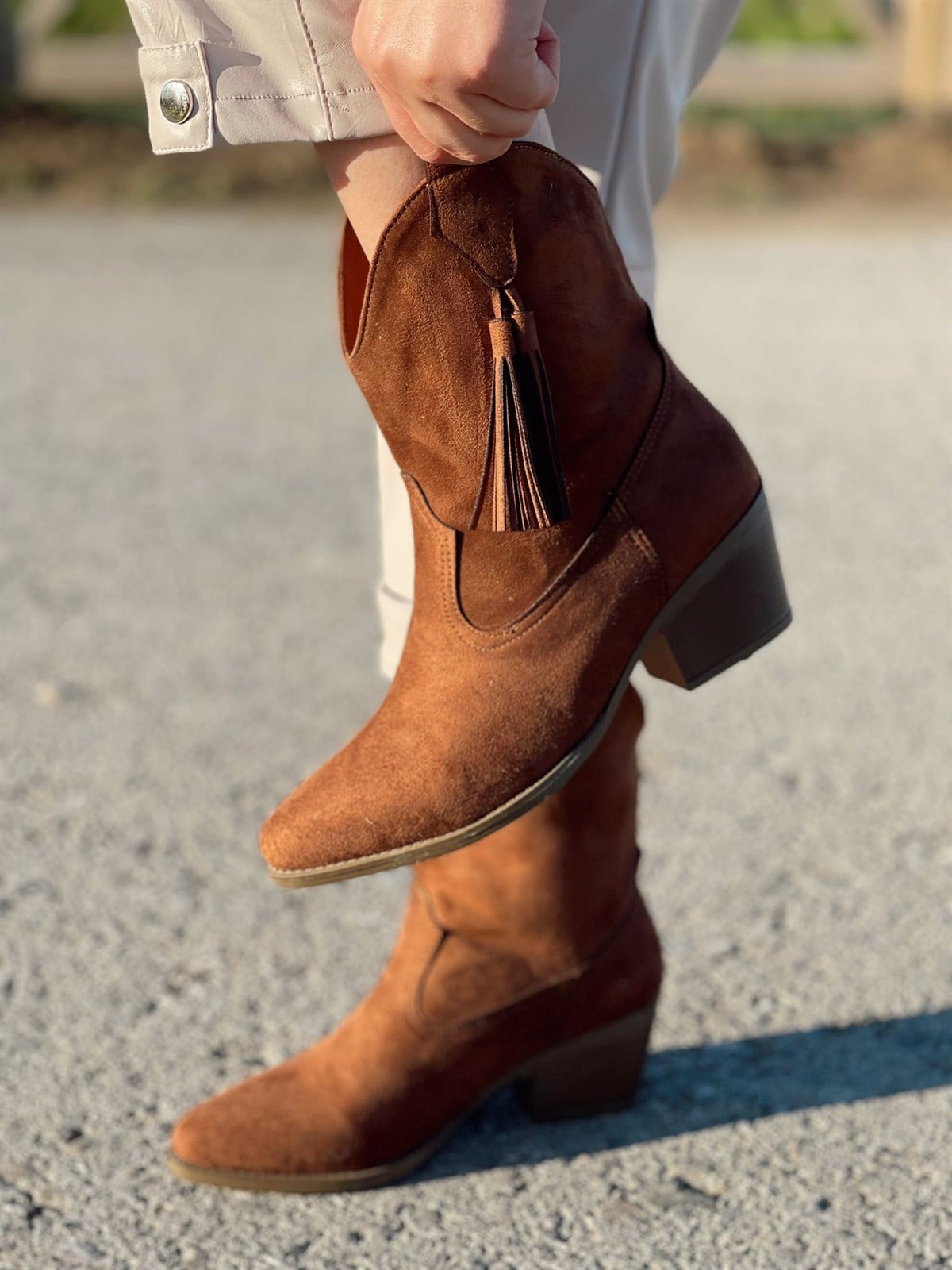 BotNONWOVENTopuklu Taba Western Bot