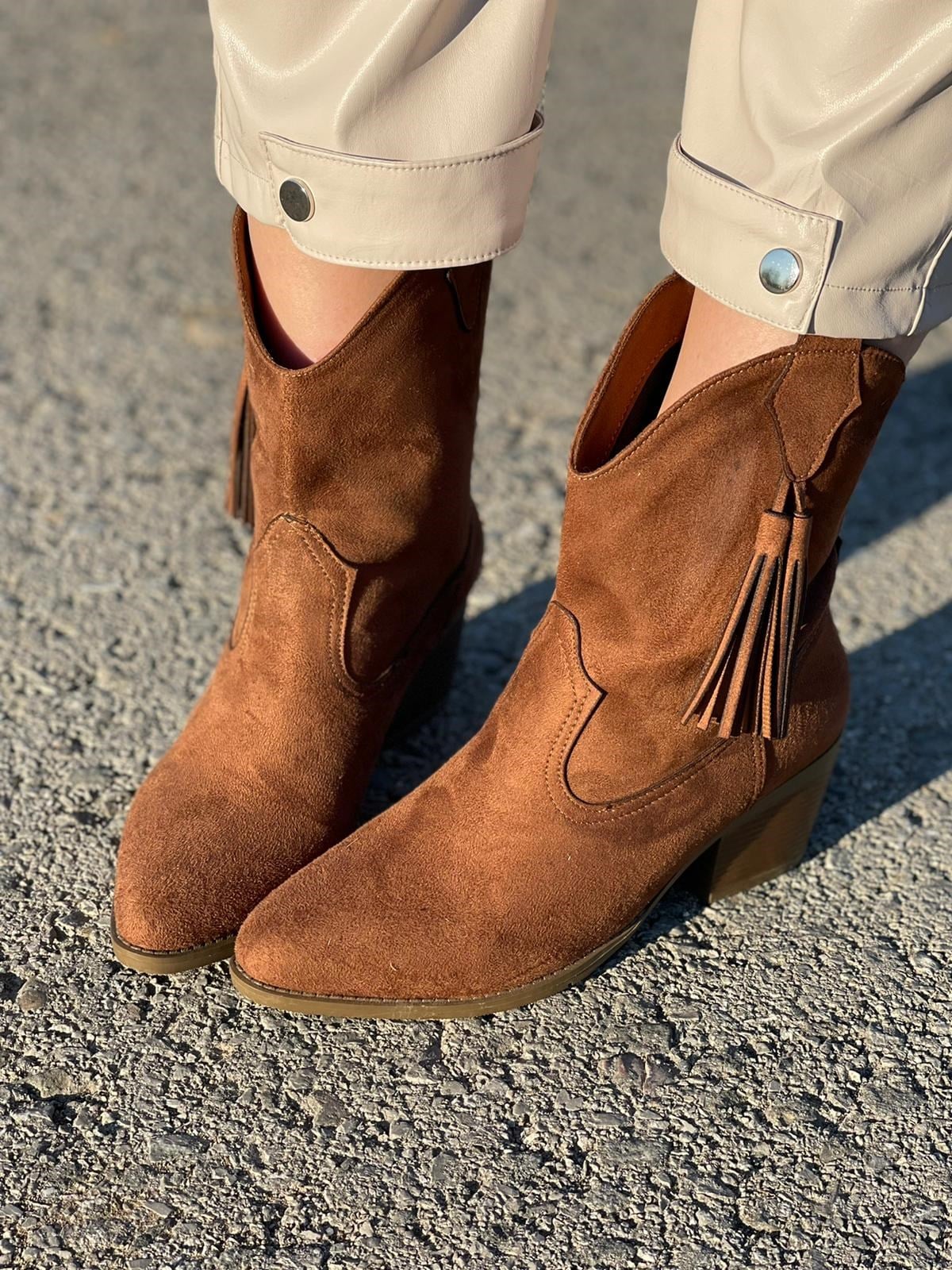 BotNONWOVENTopuklu Taba Western Bot