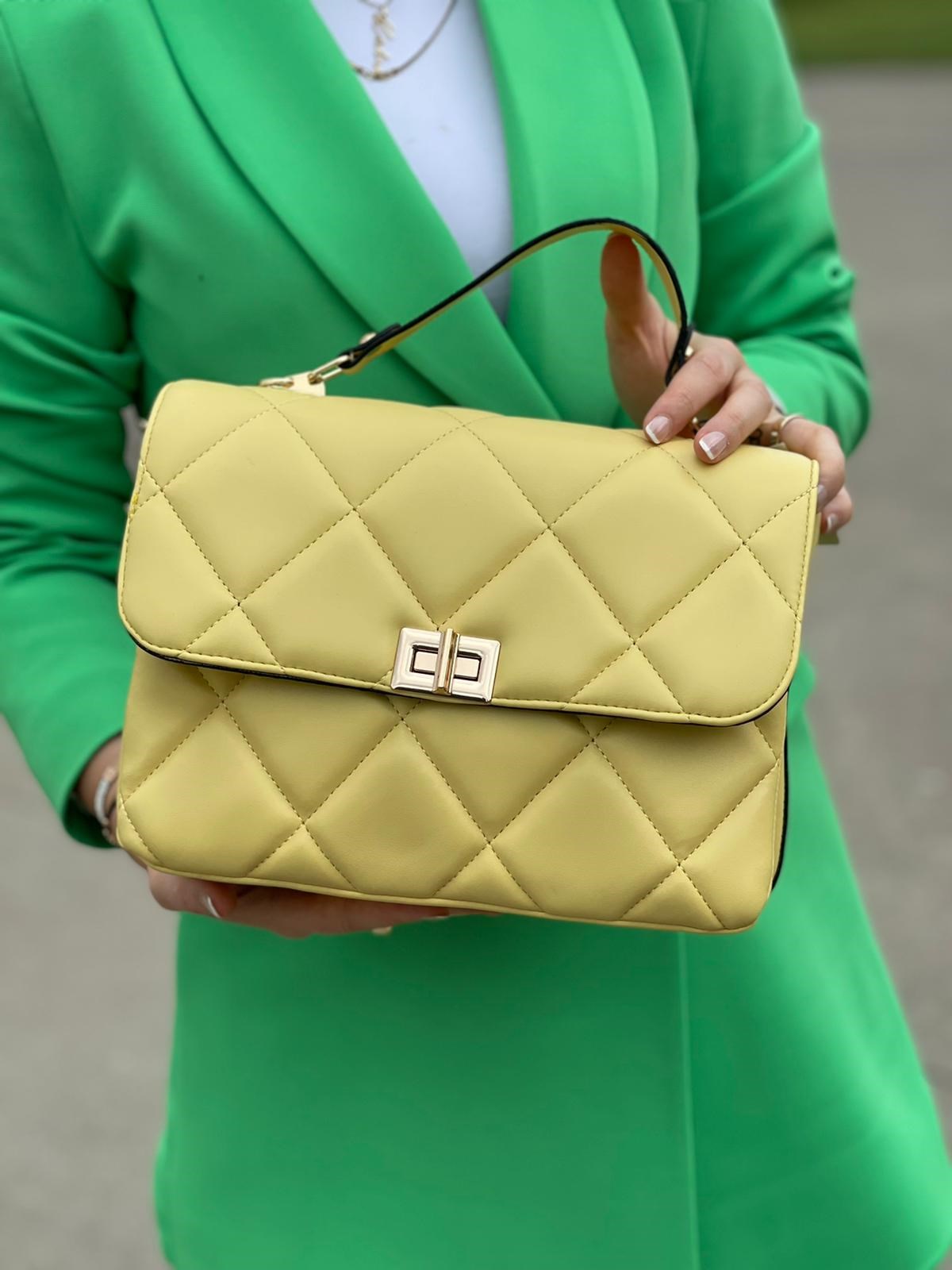 ÇANTANONWOVENKare Form Dikişli Çanta