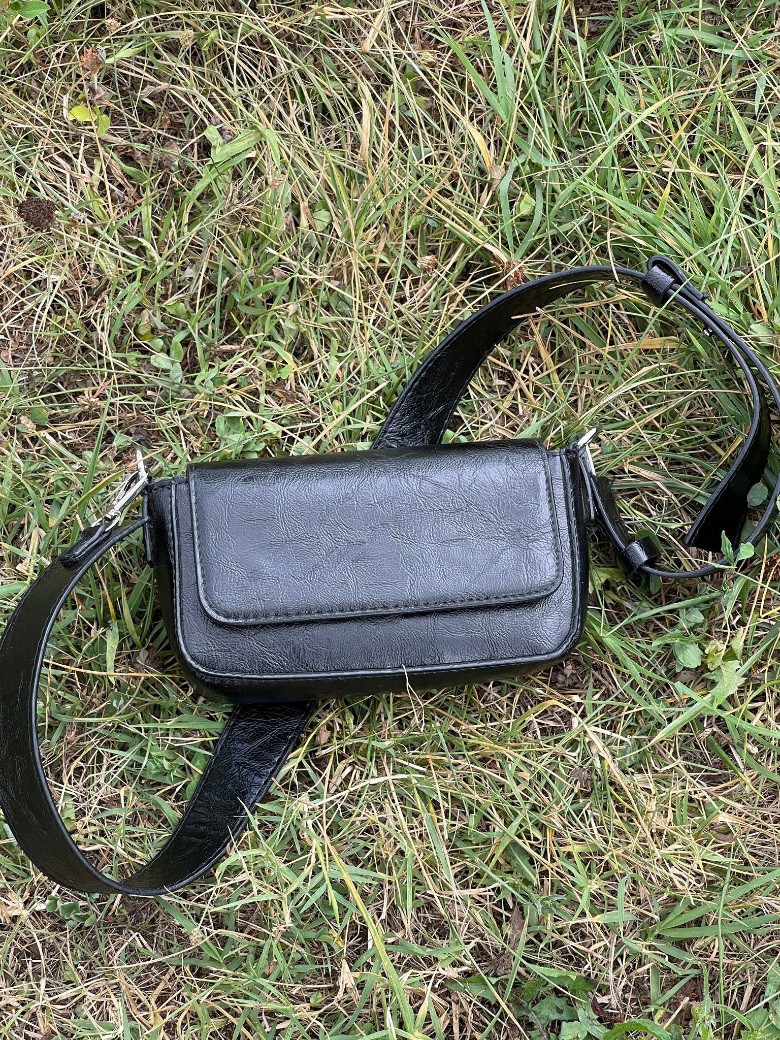 ÇANTAMİNİ SİYAH KALIN ASKILI KADIN ÇANTA