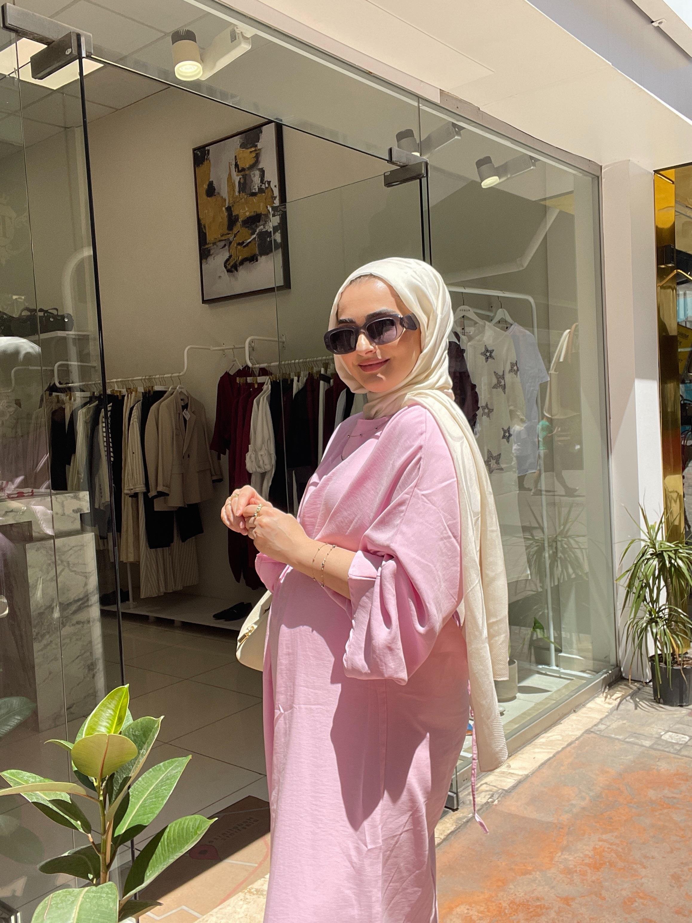 ELBİSEBELDEN BAĞLAMALI OVERSİZE ELBİSE