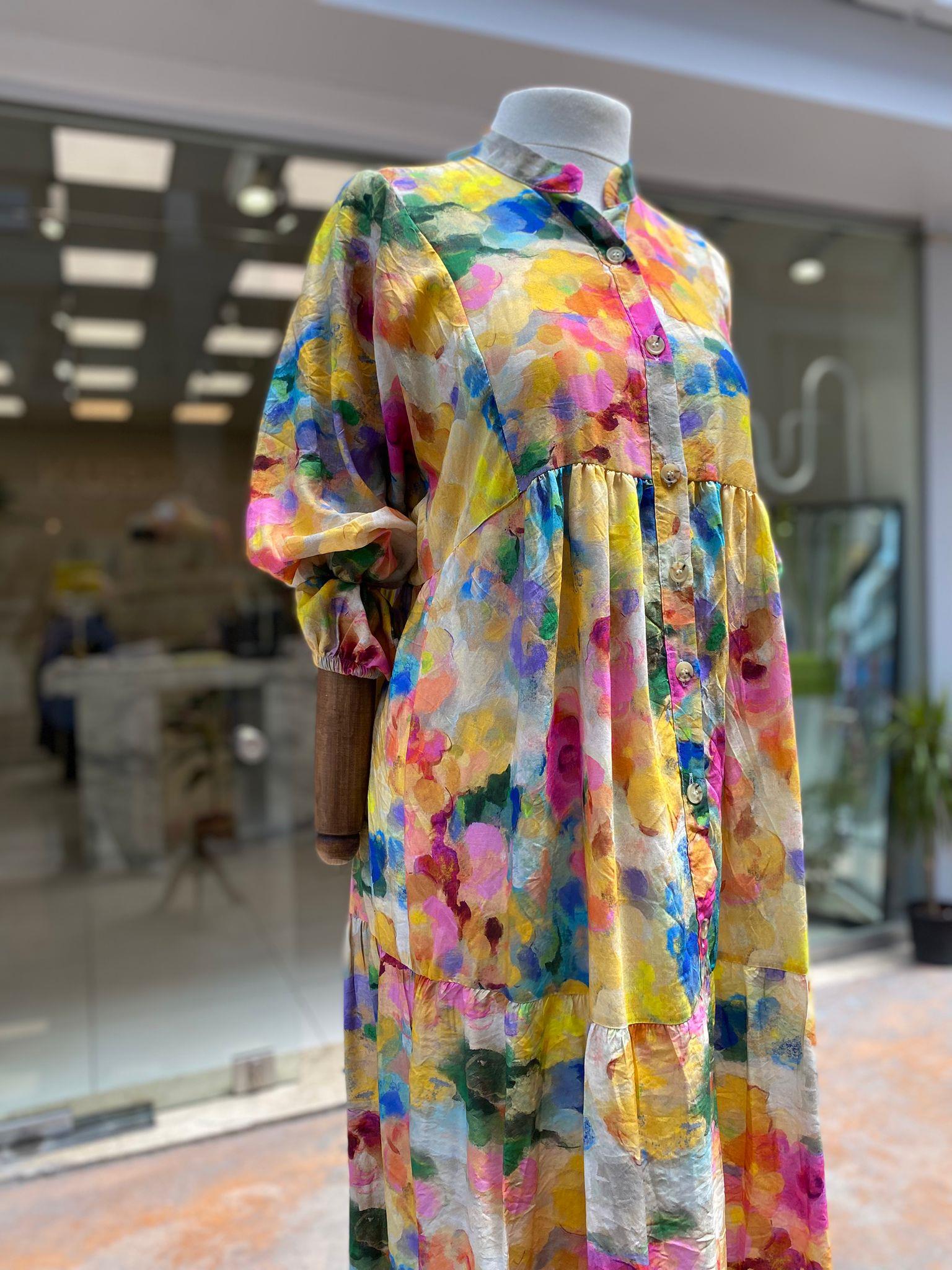 ELBİSEDESENLİ GÖMLEK ELBİSE