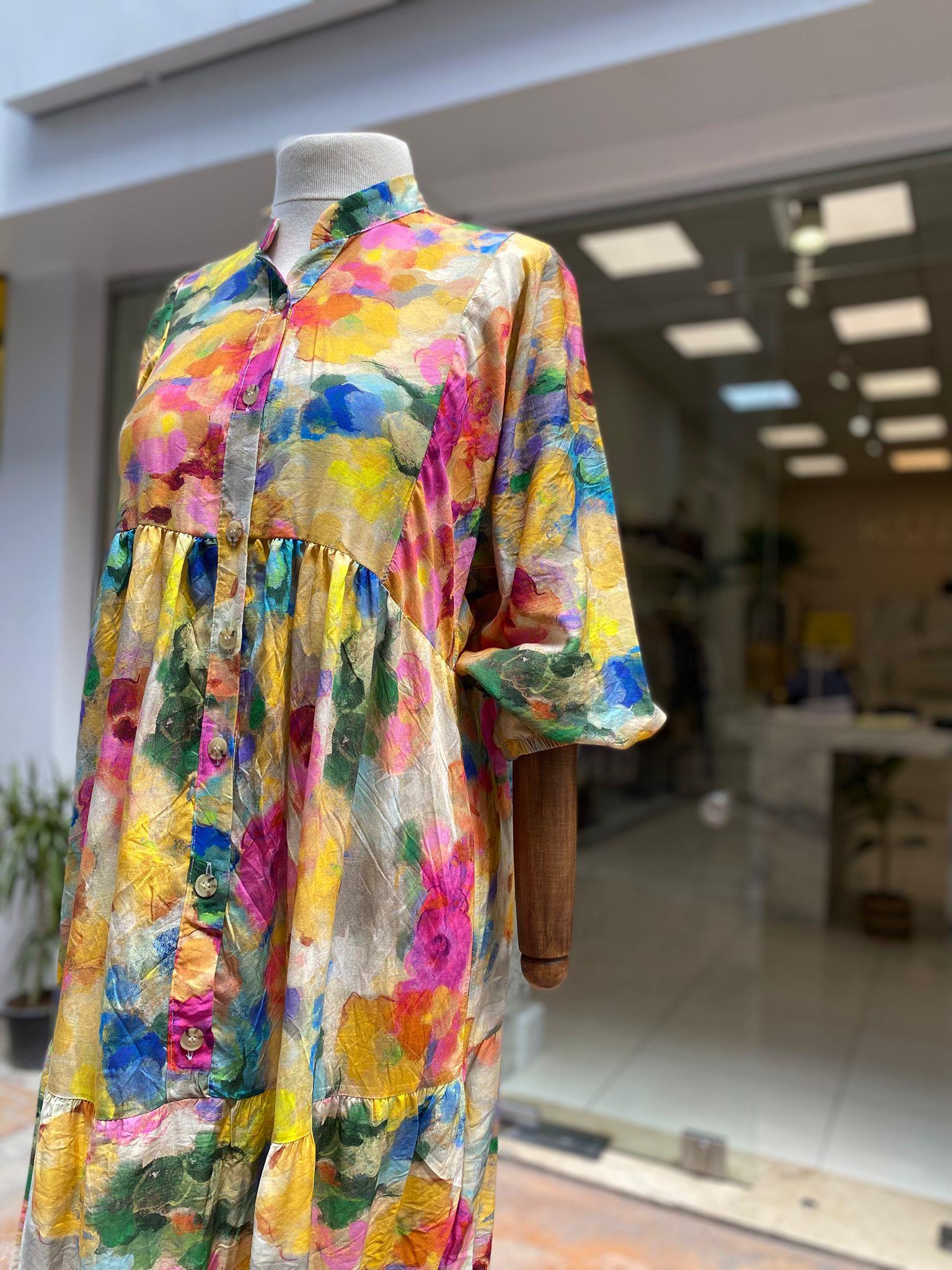 ELBİSEDESENLİ GÖMLEK ELBİSE