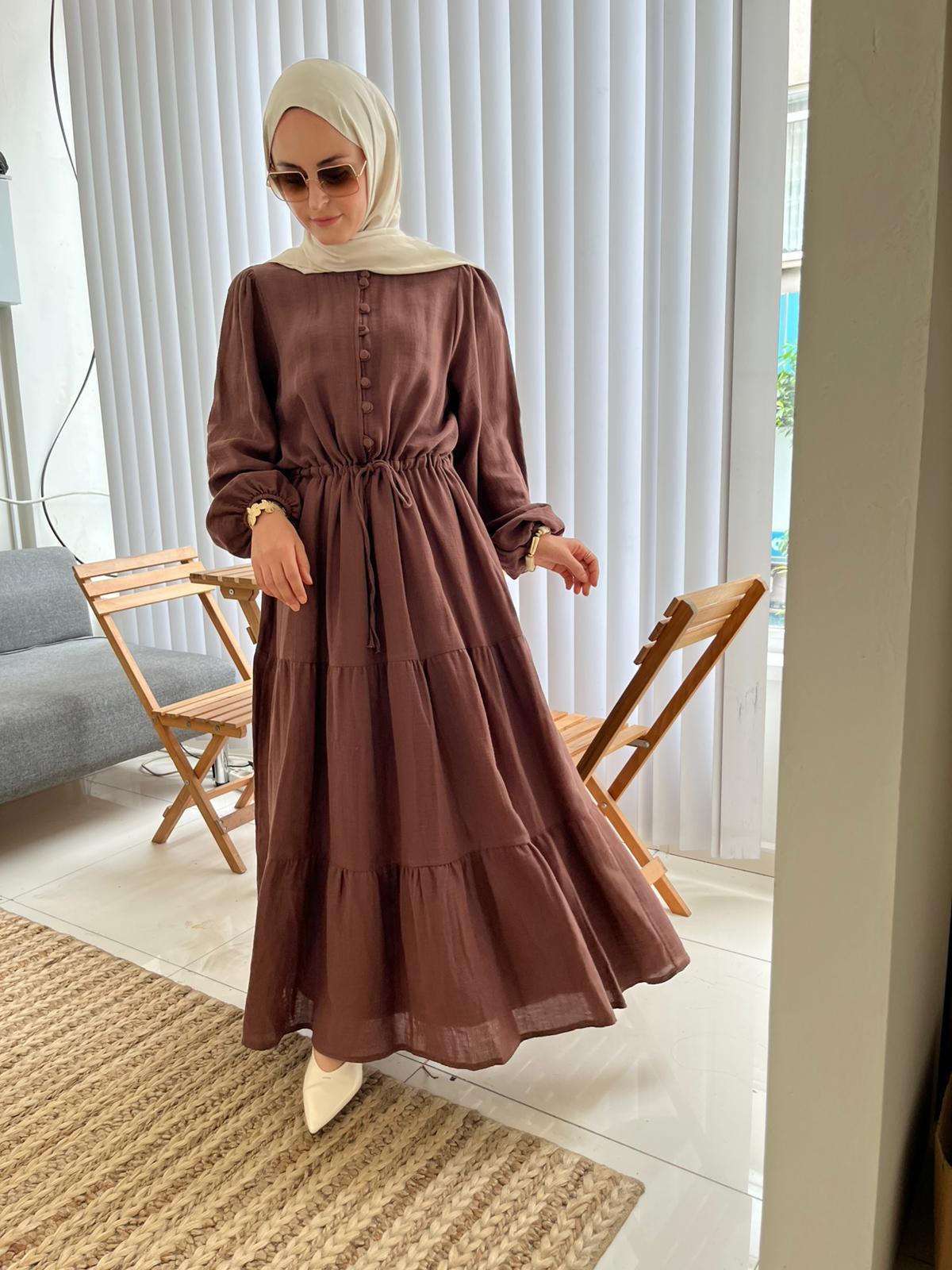 ELBİSEMÜSLİN GÖMLEK ELBİSE 