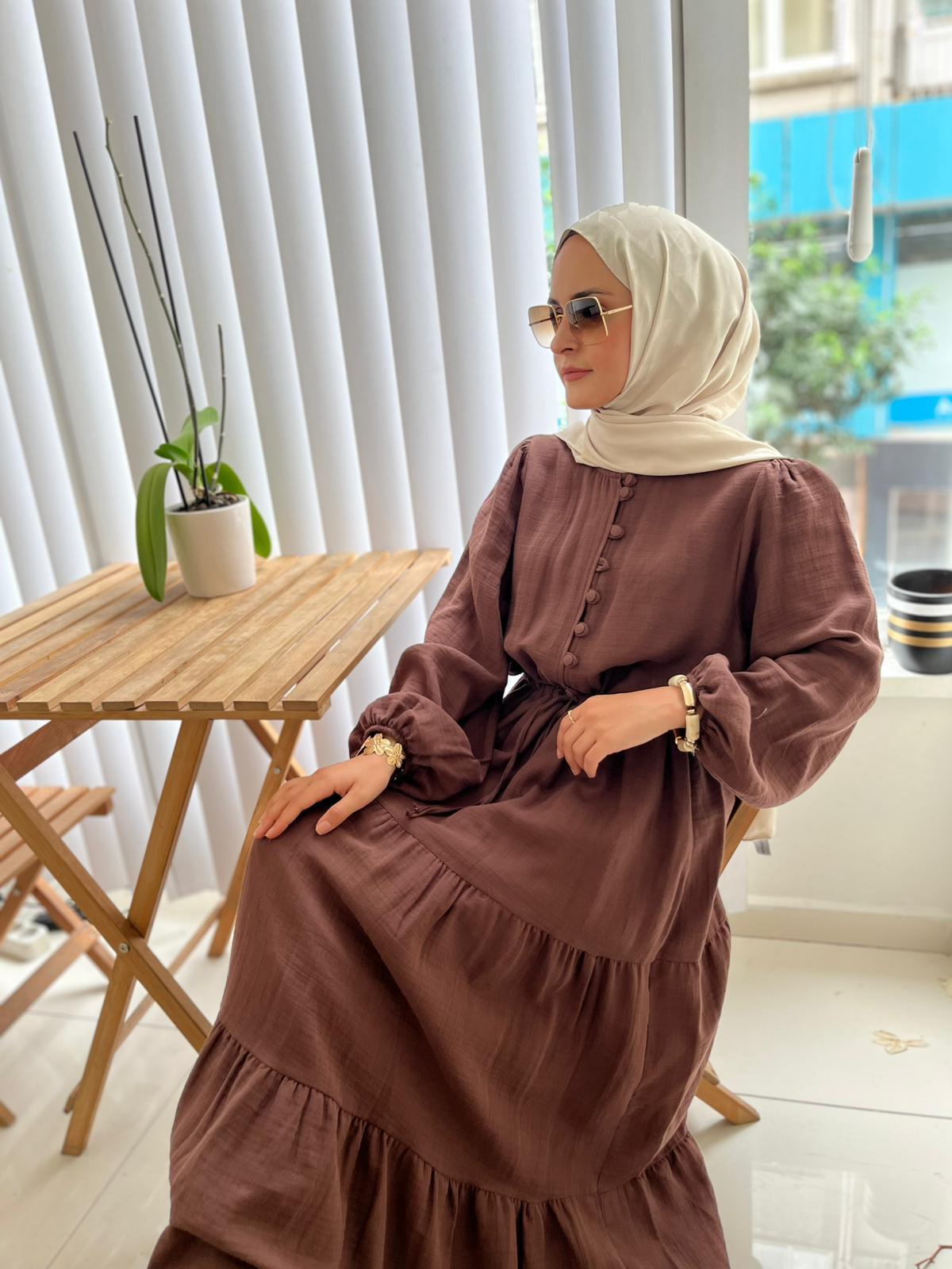 ELBİSEMÜSLİN GÖMLEK ELBİSE 