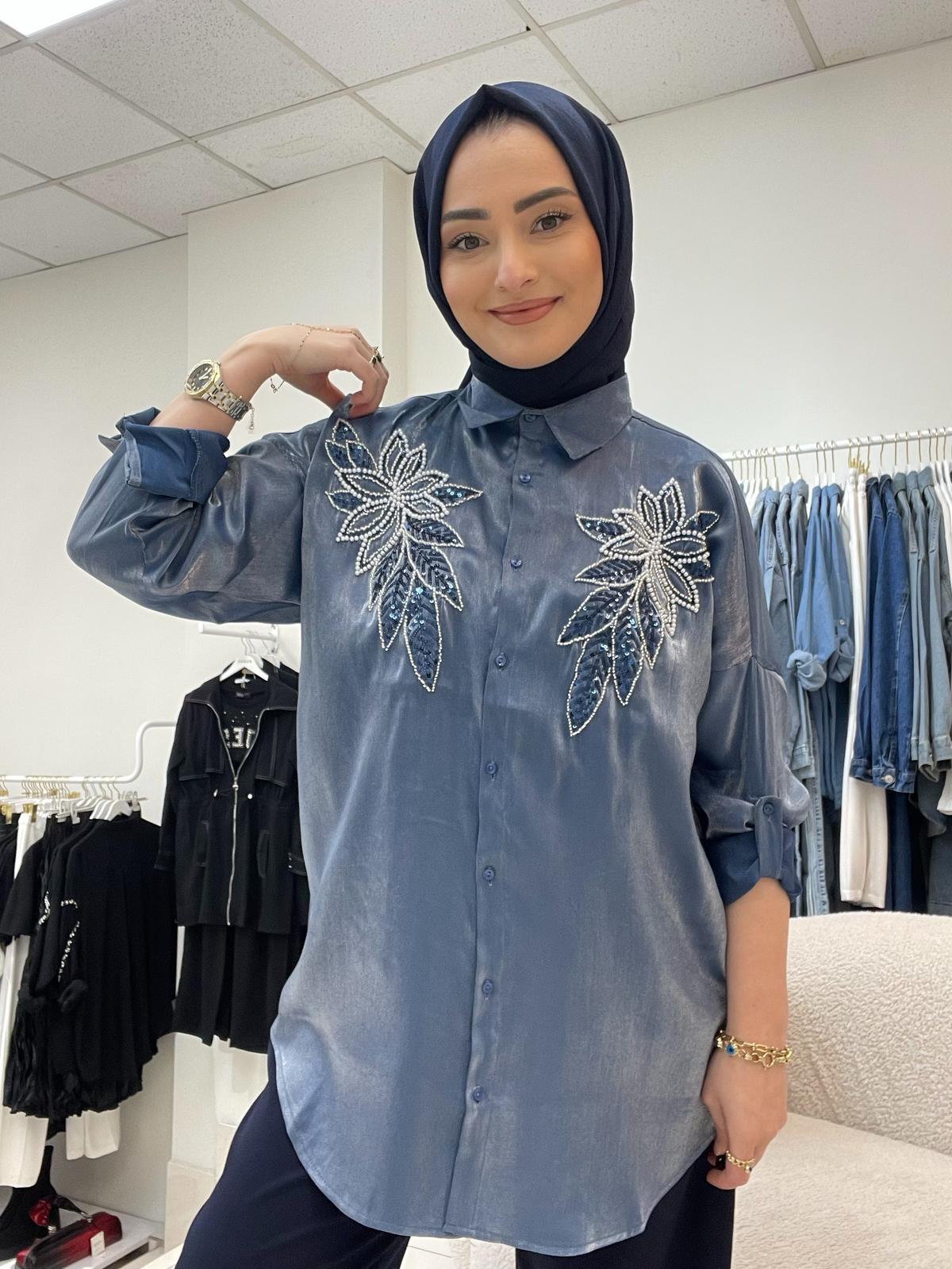 GömlekİŞLEMELİ JAKAR GÖMLEK