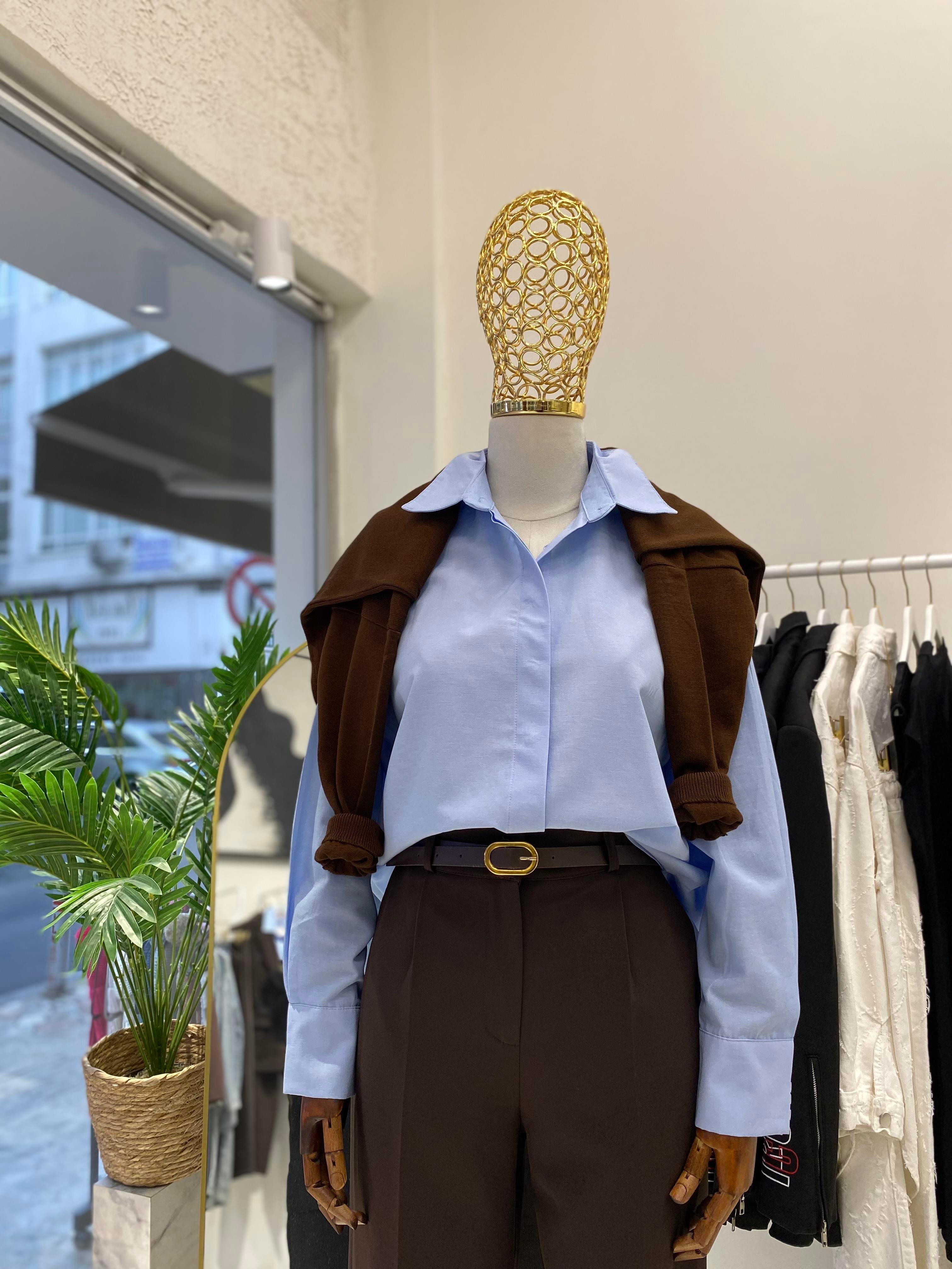 GömlekOVERSİZE GİZLİ PATLI GÖMLEK  