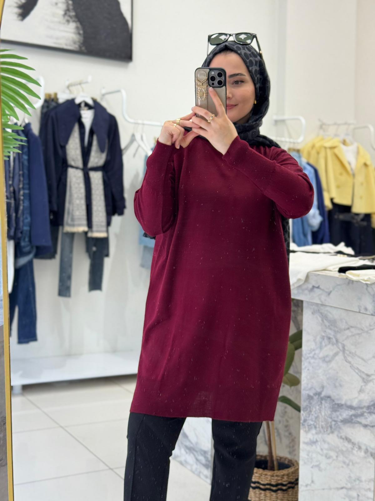 KazakBİSİKLET YAKA MERSERİZE TRİKO TUNİK 