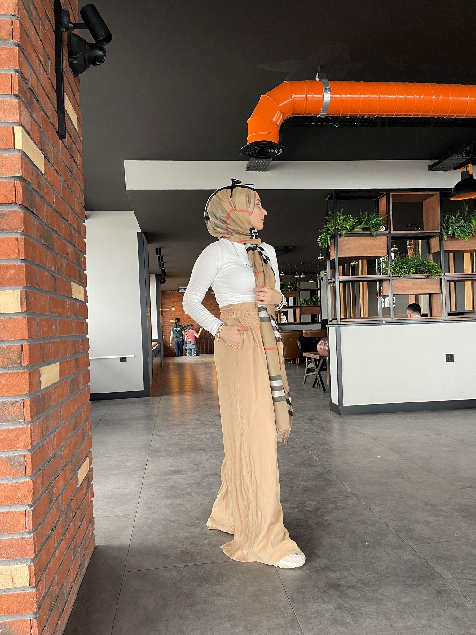 PantolonÇİFT KEMERLİ BOL PAÇA PANTOLON