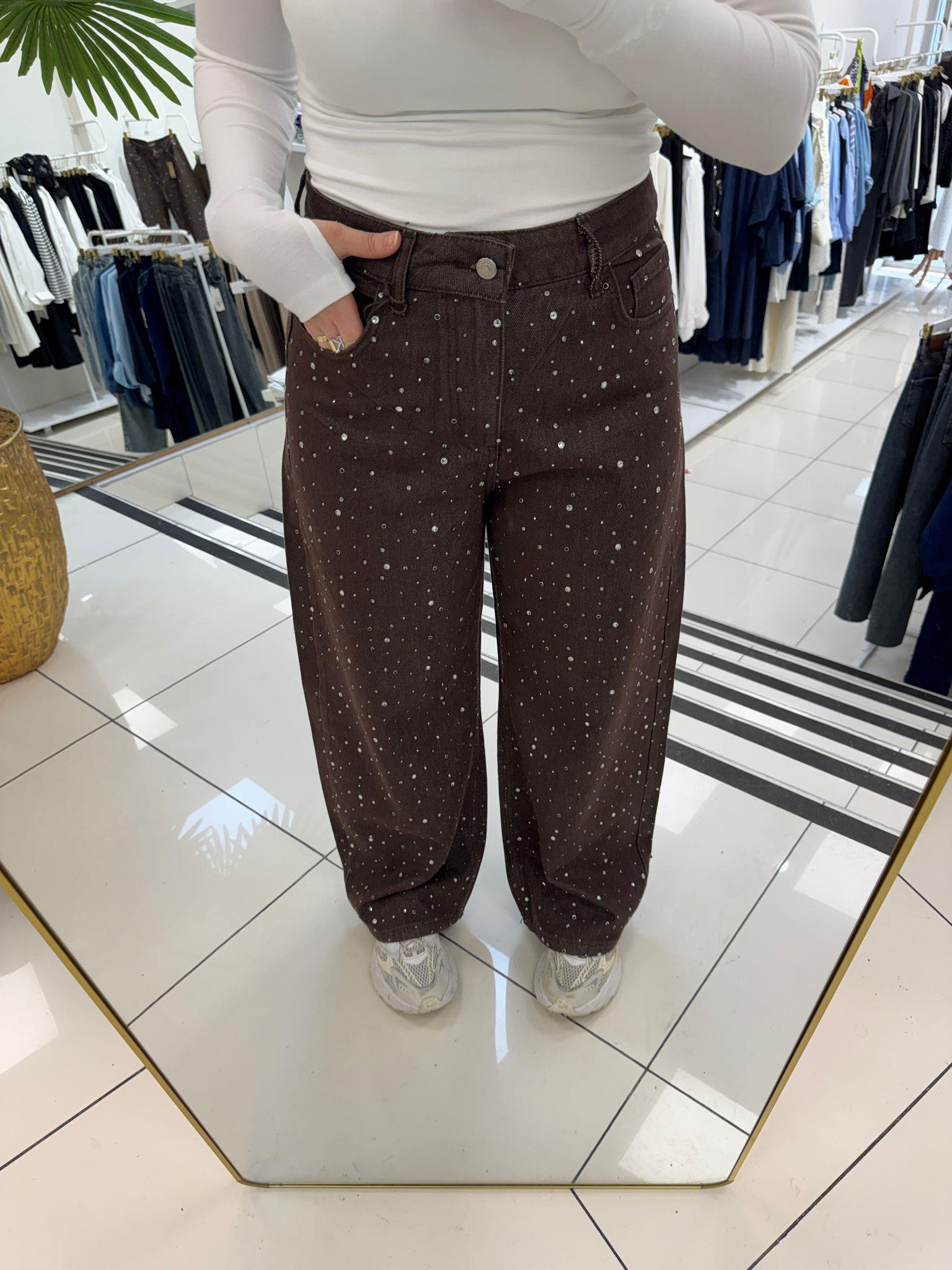 PantolonTAŞLI WİDE LEG JEAN