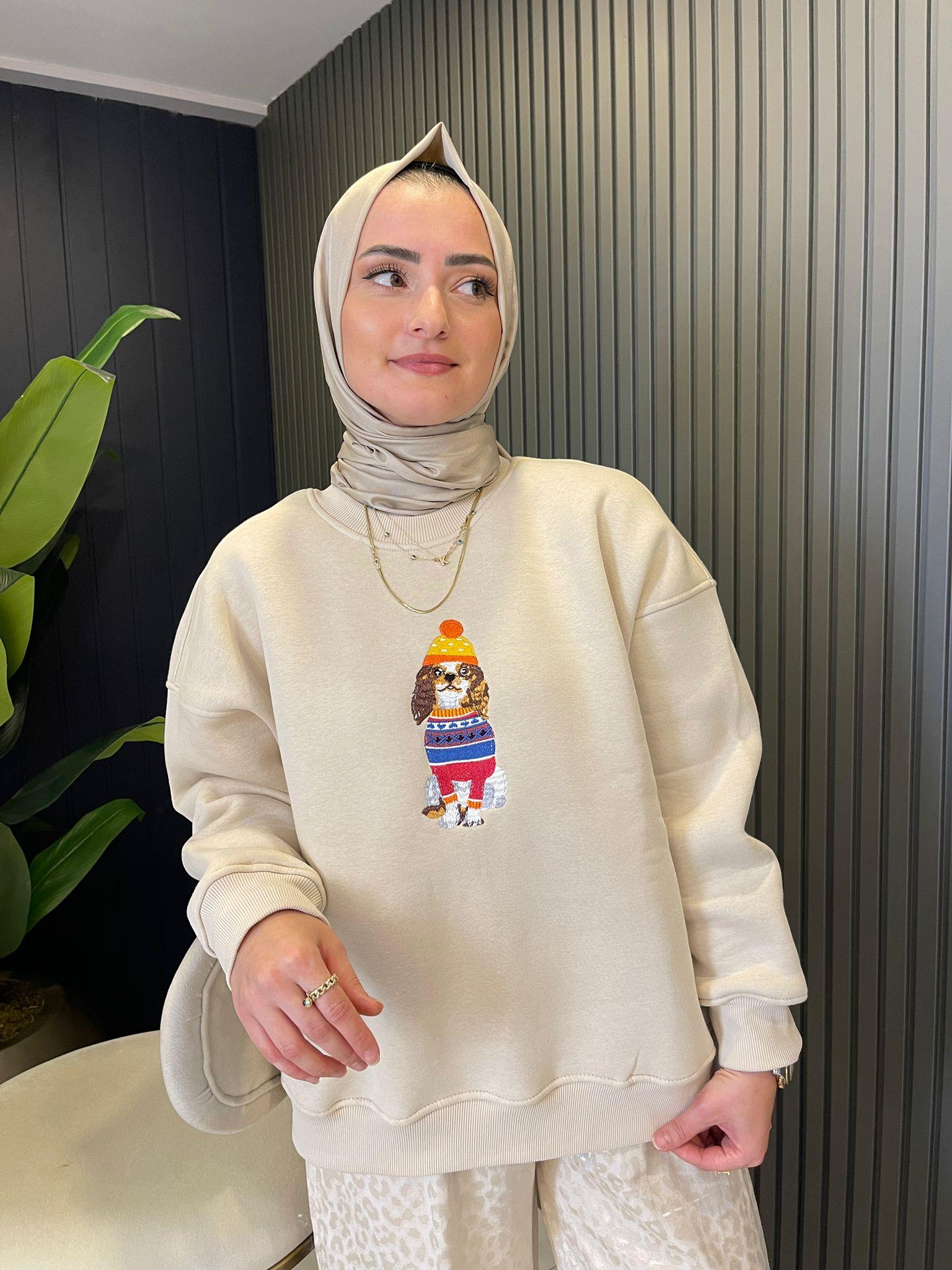 SweatshirtFİGÜRLÜ ŞARDONLU SWEAT