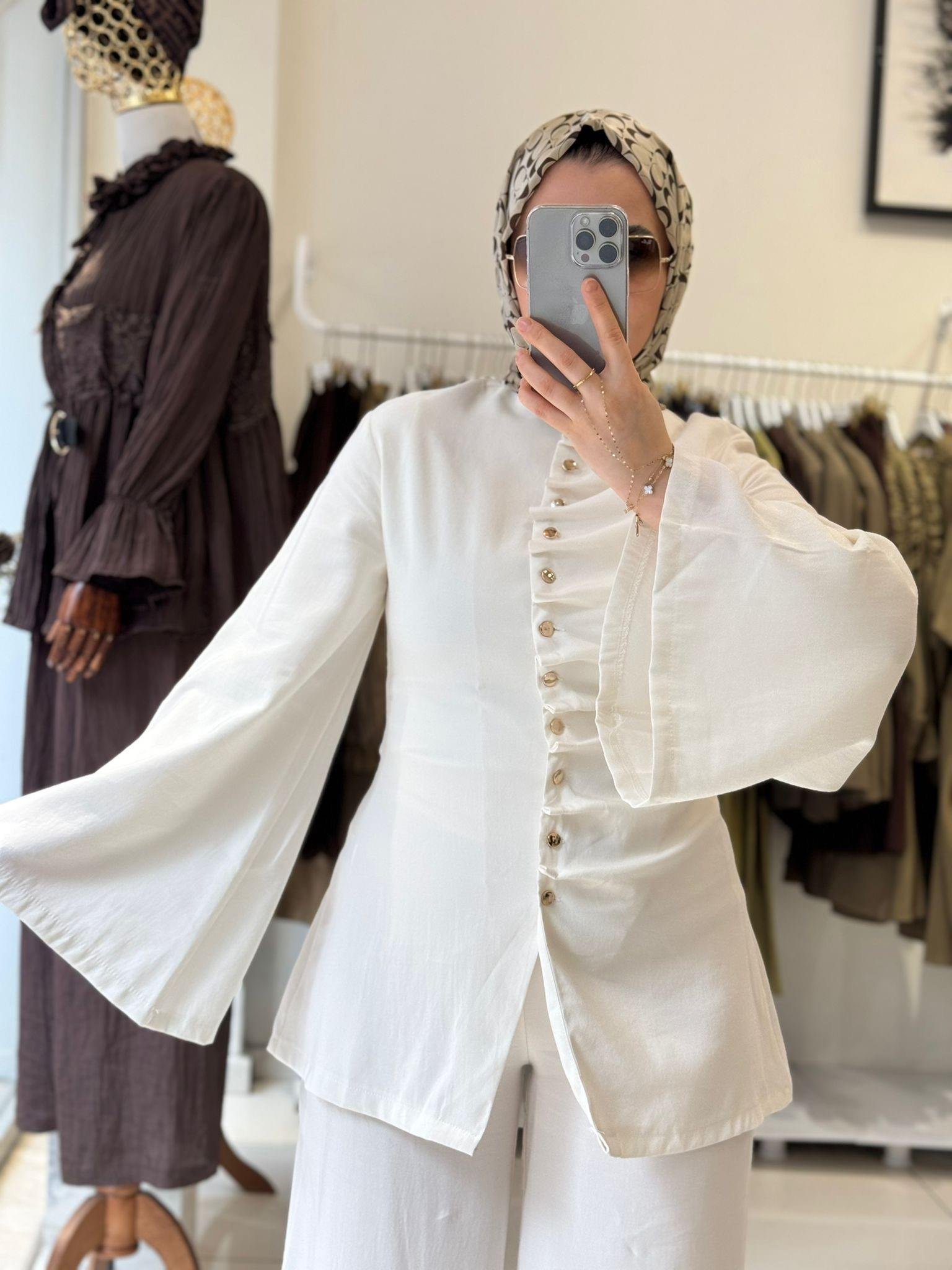 TAKIMDRAPELİ DİK YAKA TAKIM