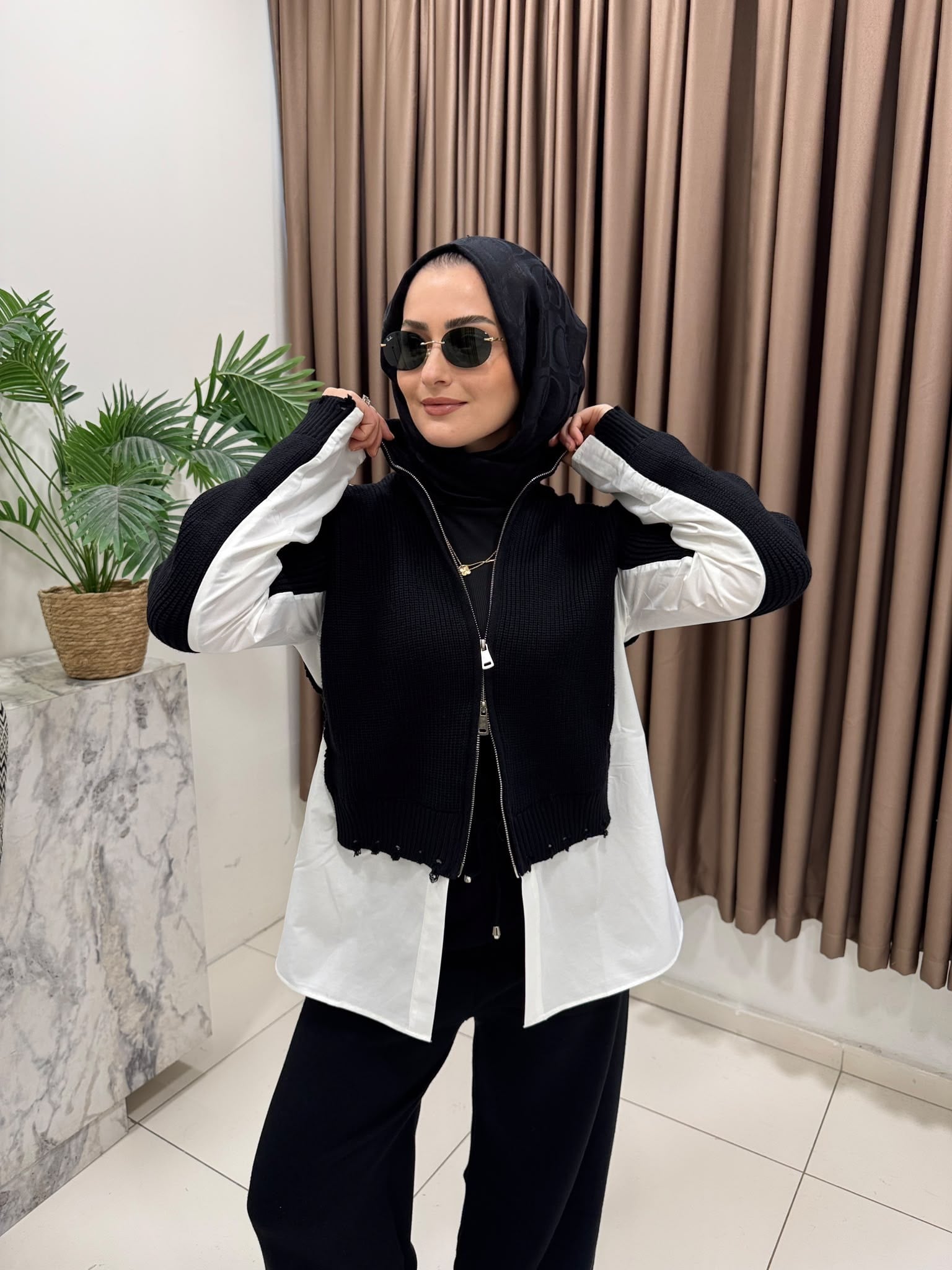 TAKIMTRİKO GÖMLEK GARNİLİ  TAKIM