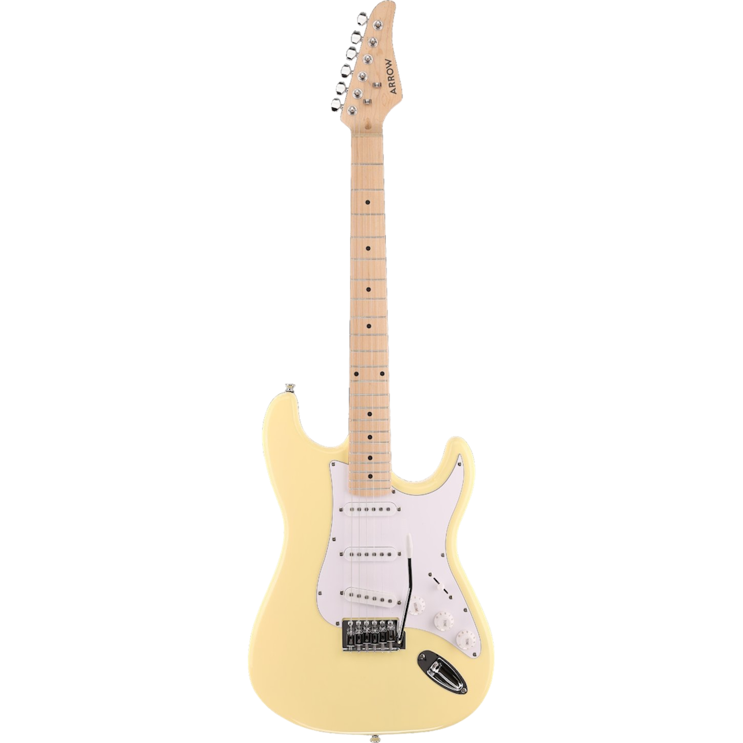 Arrow Tonecaster ST 111 Elektro Gitar Biscuit Maple/White