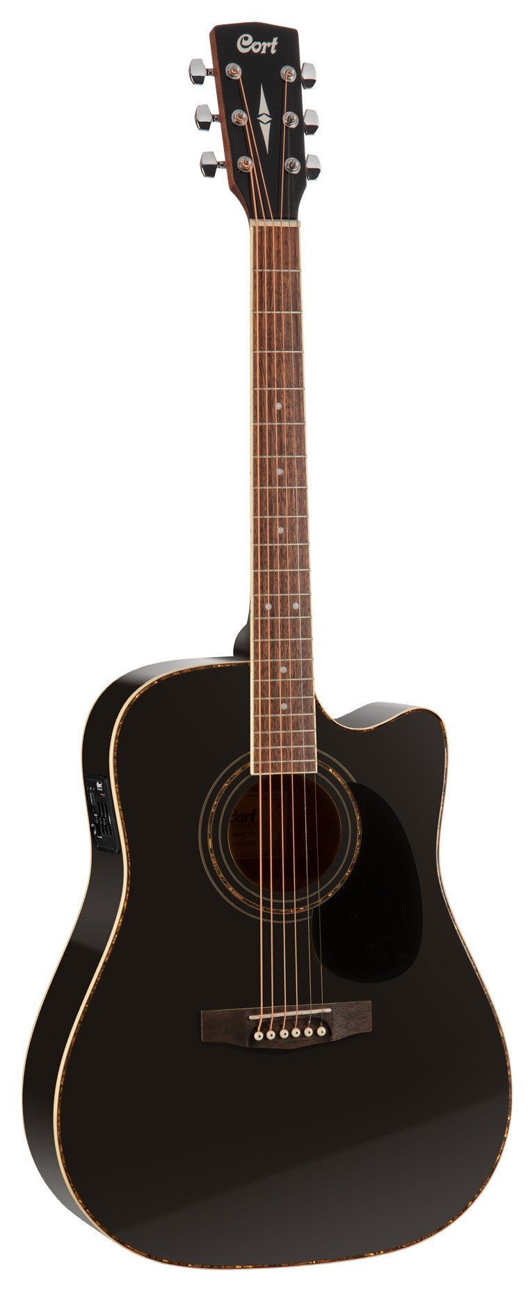 Cort AD880CEBK Elektro Akustik Gitar Siyah Ladin Kapak