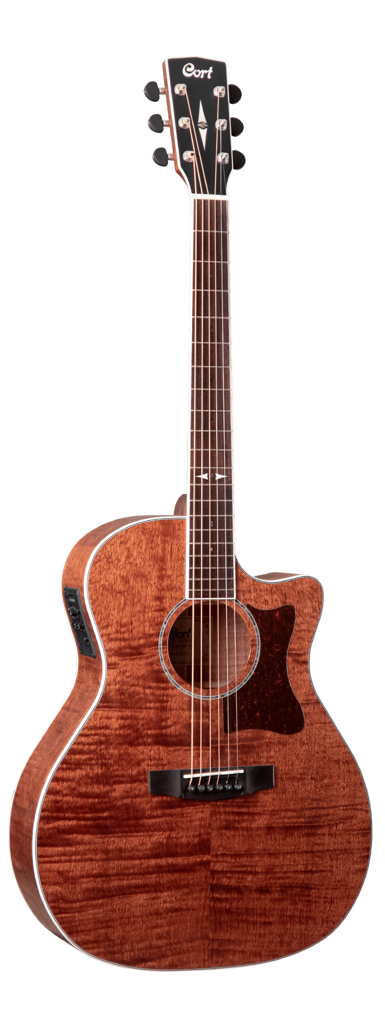 Cort GA5F-FMHOP Elektro Akustik Gitar Grand Auditorium Kasa Open Pore