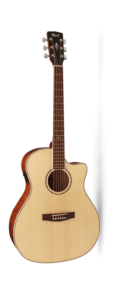 Cort GAFFNAT Elektro Akustik Gitar Grand Auditorium Kasa Naturel