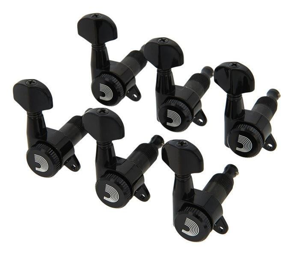 D'Addario PWAT6R2 Auto-Trim Kilitli Akort Burgusu Seti (Siyah, 6'lı)