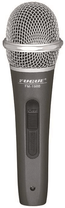 Fugue FM-198B Gümüş Başlıklı Dinamik Tek Yönlü Kablolu Mikrofon