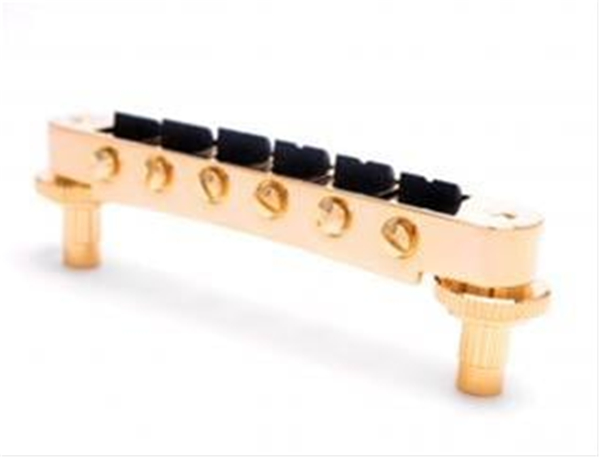 Graphtech PX-8843-G0 ResoMax Köprü ve TUSQ XL Üst Eşik Seti (4mm, Gold)