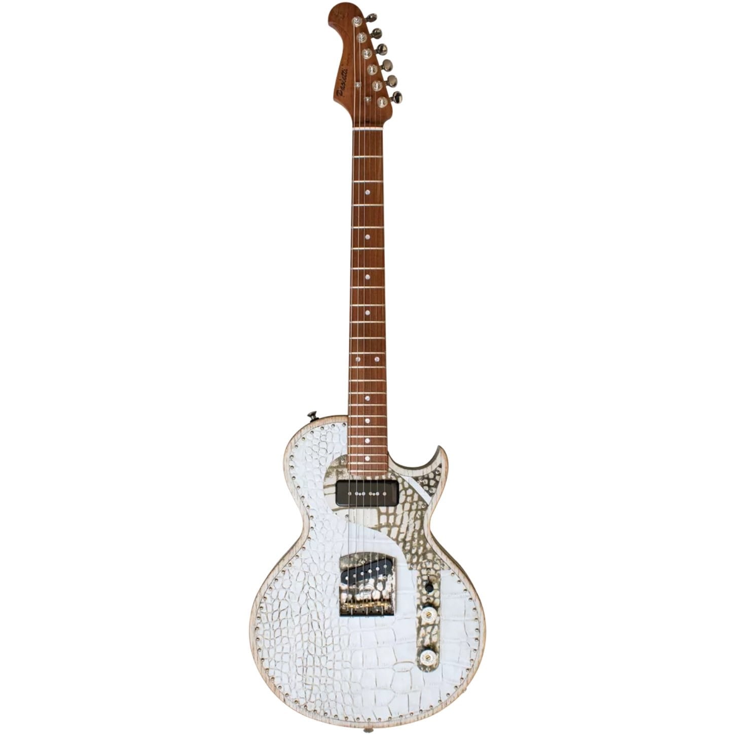 Paoletti Seicento SP90 Richard Fortus Signature #2 Elektro Gitar 99/20 White Leather (Hardcase Dahil)