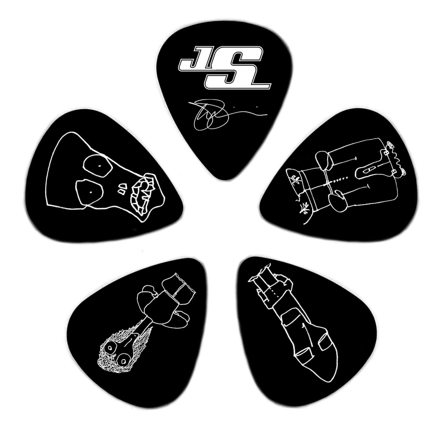 Planet Waves 1CBK4-10JS Joe Satriani Medium Pena Set