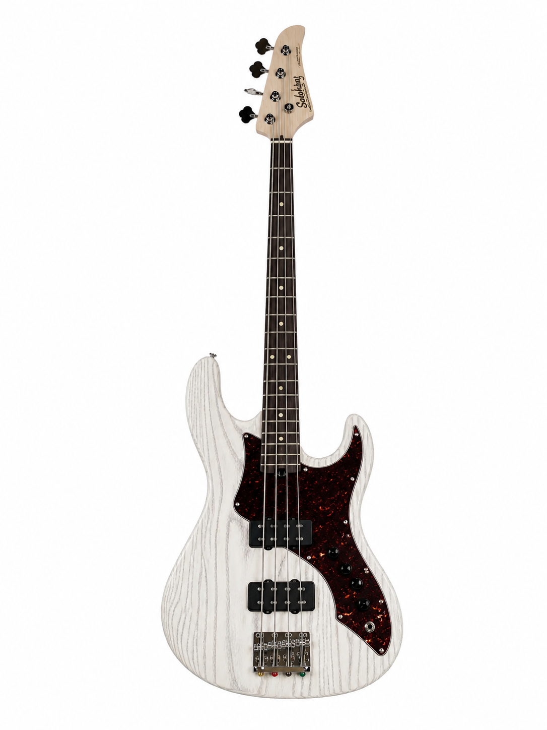 Soloking MJ-1 Custom Bas Gitar Transparent White Roasted Maple Neck (Gigbag Dahil)