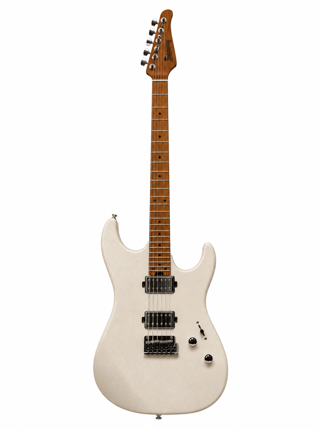 Soloking MS-1 Custom 24 HH MKII Elektro Gitar Pearl White Metallic (Gigbag Dahil)