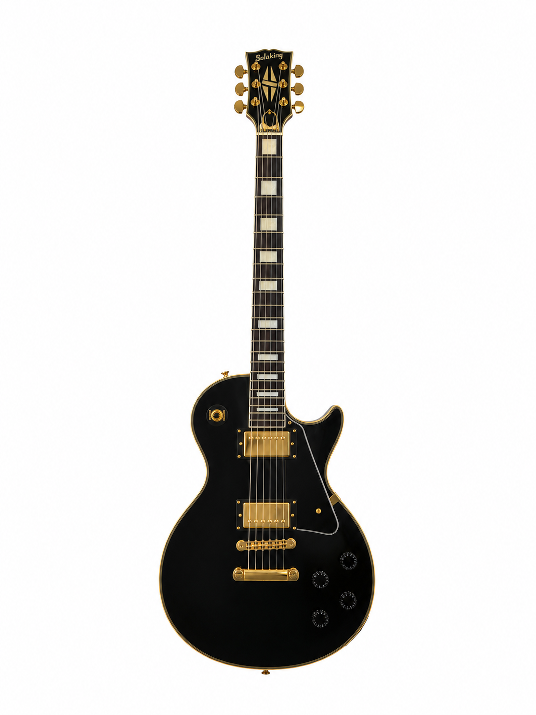 Soloking SLC60 Black Beauty Gold Elektro Gitar (Gigbag Dahil)