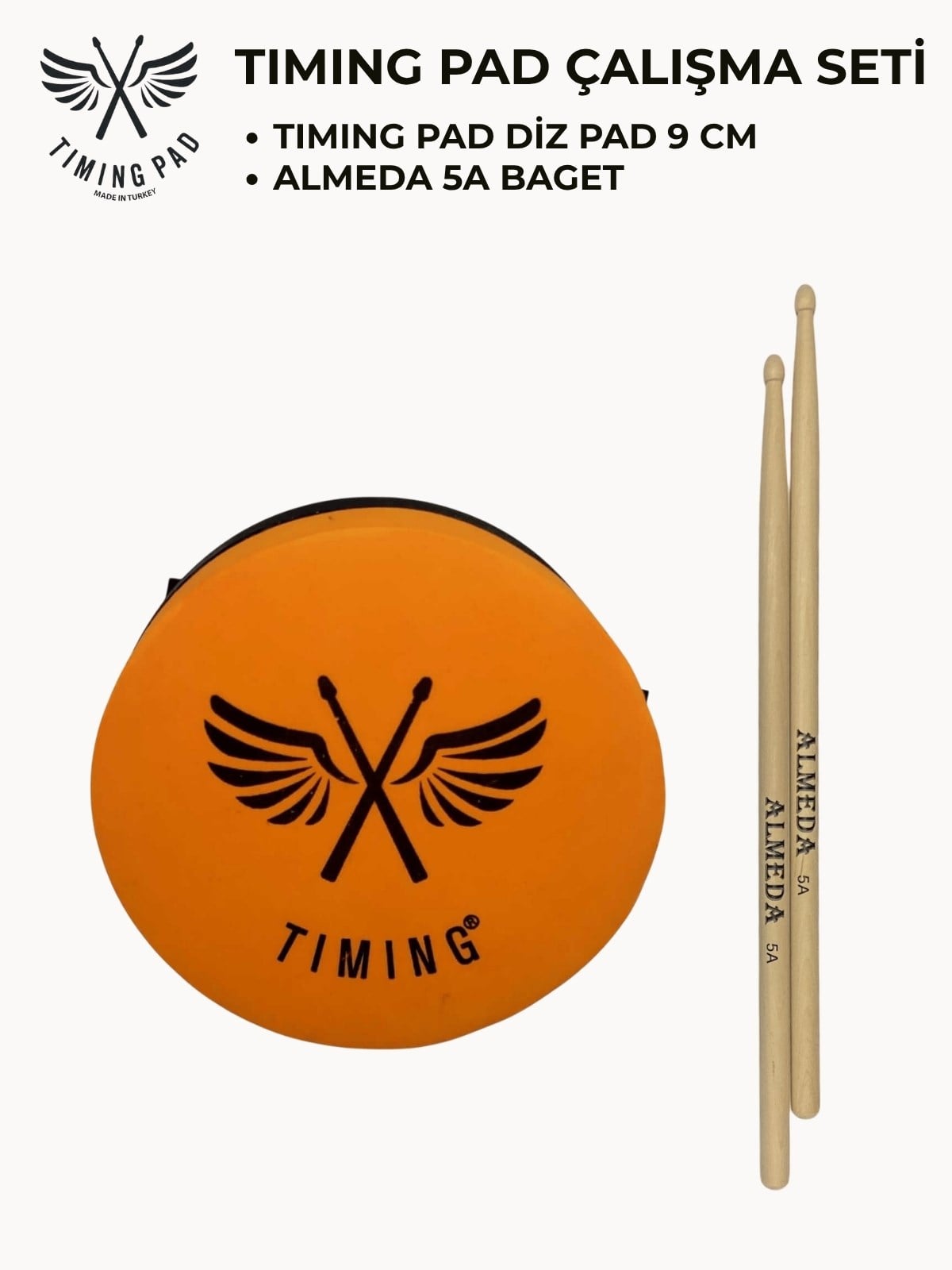 Timing Pad Çalışma Seti (Diz Pedi 9 cm + Baget)