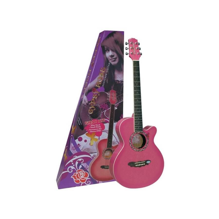 Valencia GRA1KCPK Akustik Gitar Gypsy Rose Set