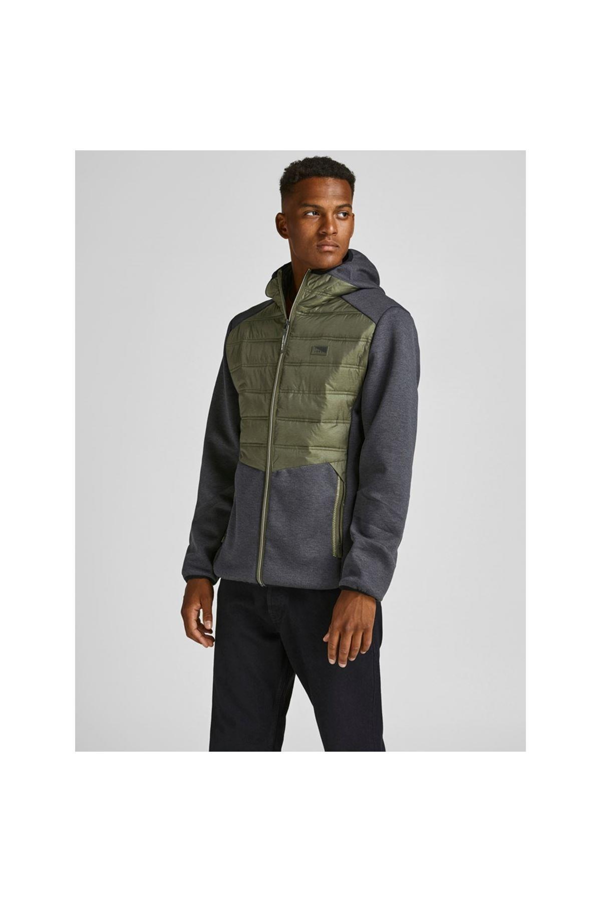  Jack & Jones Hybrıd Noos Erkek Kapüşonlu Mont Ceket - 12184739 - Jack & Jones - 22KW21000042