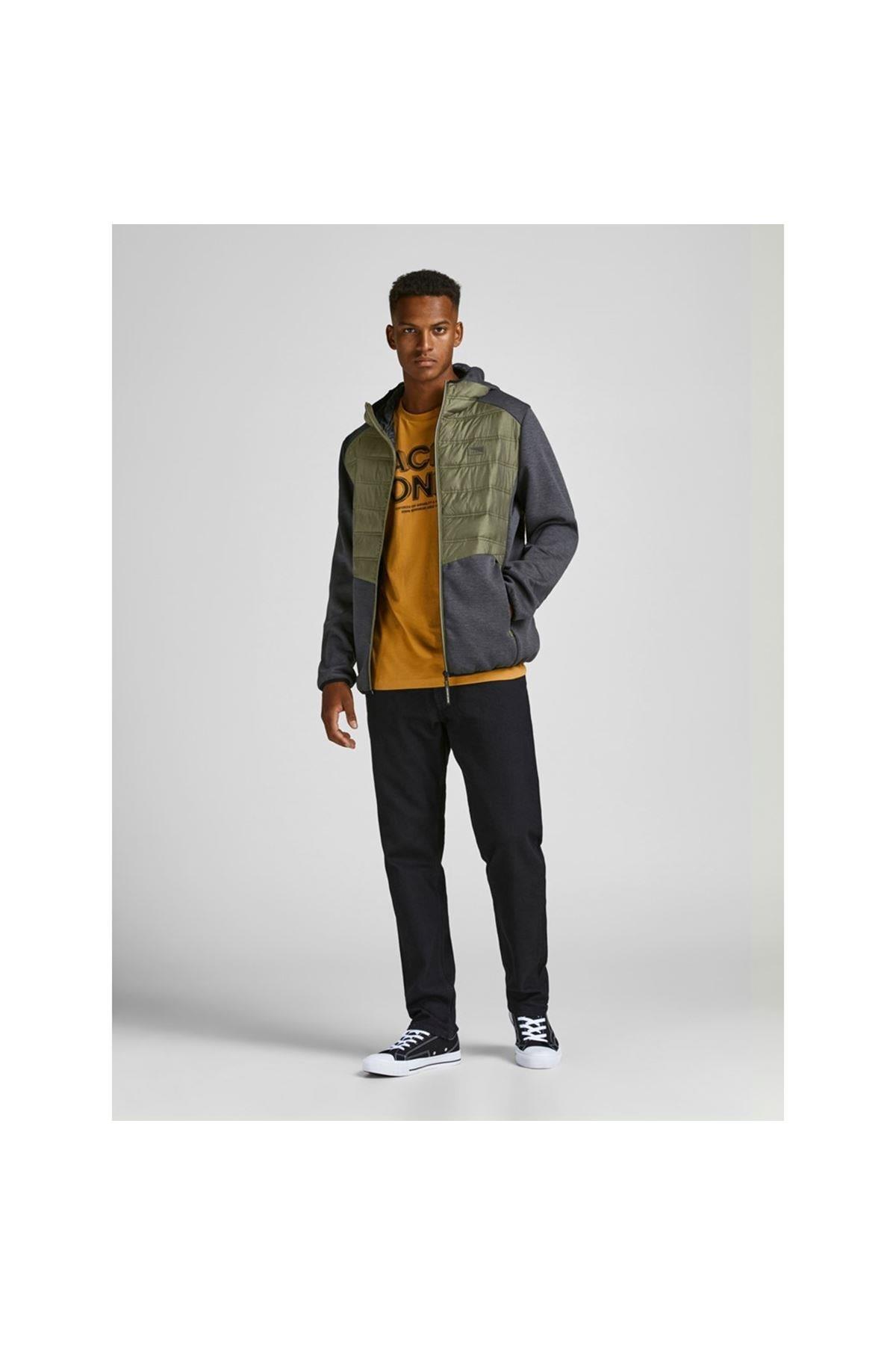  Jack & Jones Hybrıd Noos Erkek Kapüşonlu Mont Ceket - 12184739 - Jack & Jones - 22KW21000042