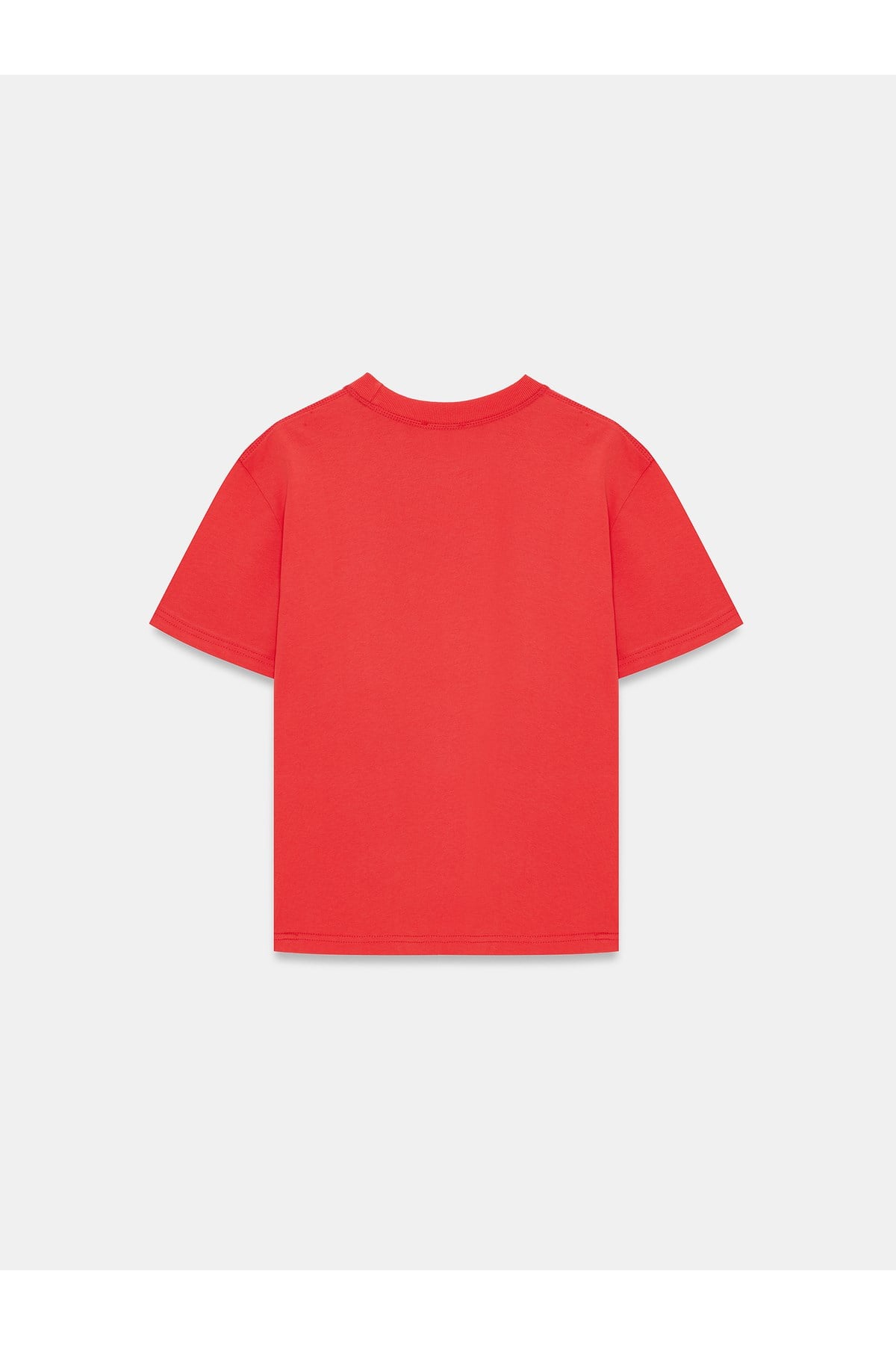 Dilvin Kadın %100 Pamuk Bisiklet Yaka T-Shirt Kırmızı - 101A30312 - Dilvin - 101A30312-2