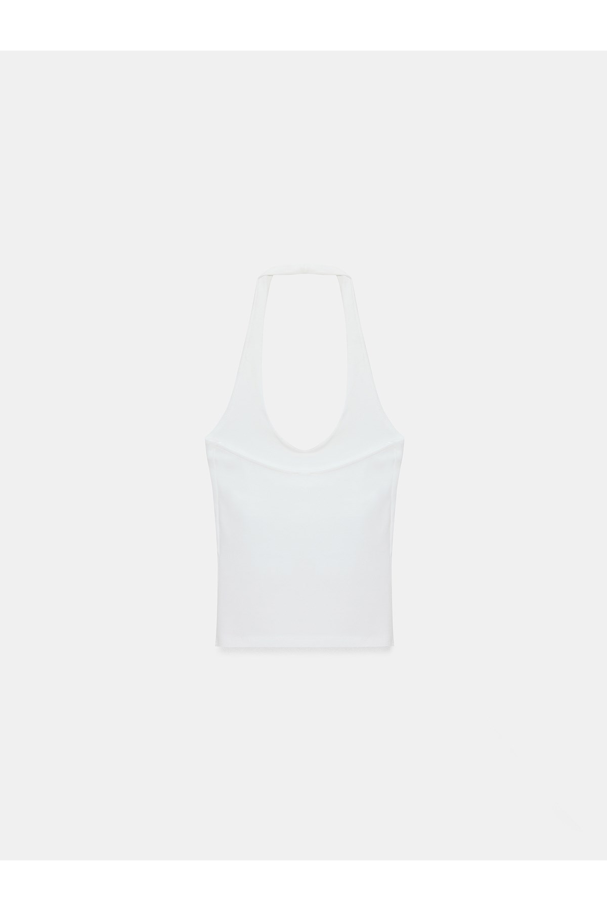 Dilvin Kadın 21052 Halter Yaka Ekru Bluz - 101A21052  - Dilvin - 101A21052-5
