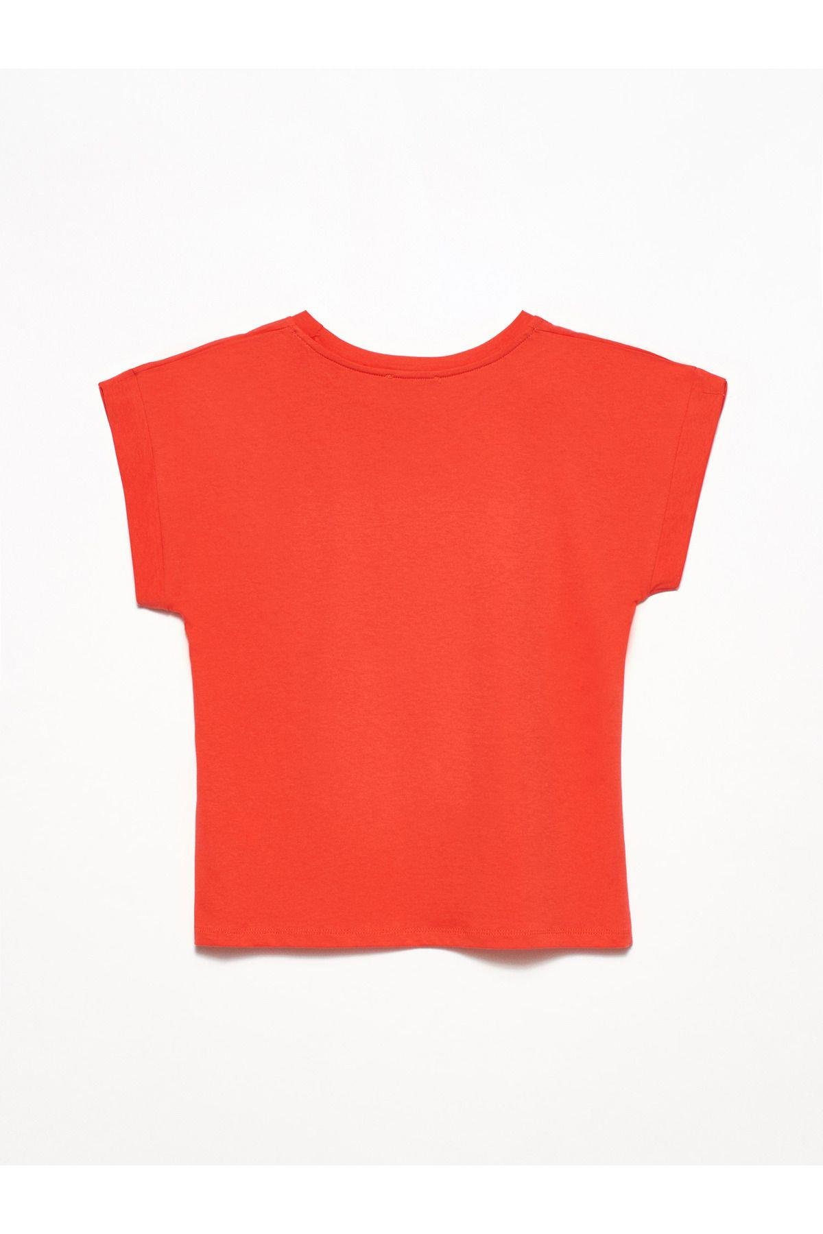 Dilvin Kadın Bisiklet Yaka Basic Penye T-shirt - 3504 - Dilvin - 101A03504