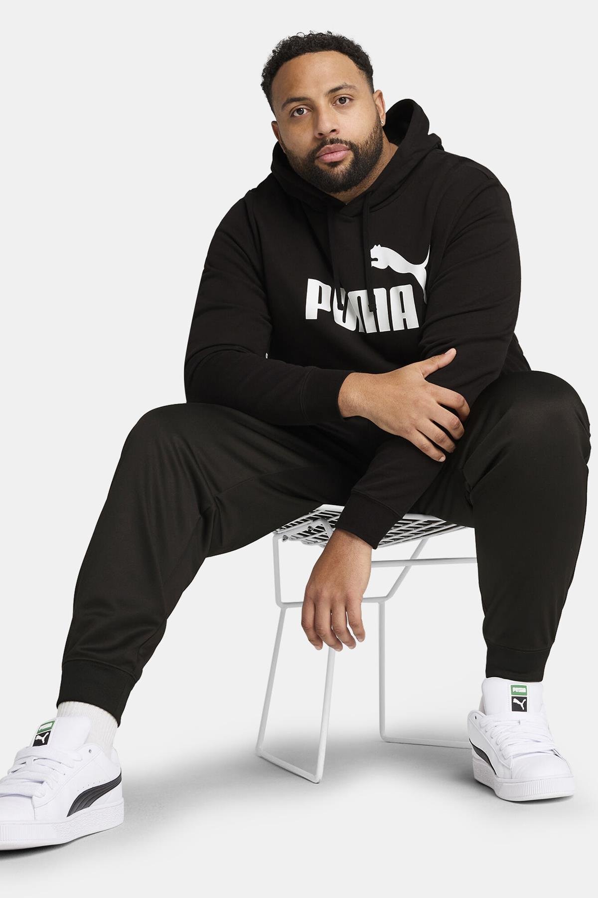 Essential No. 1 Logo Erkek Siyah Günlük Stil Sweatshirt 68257201 - Puma - 2-68257216