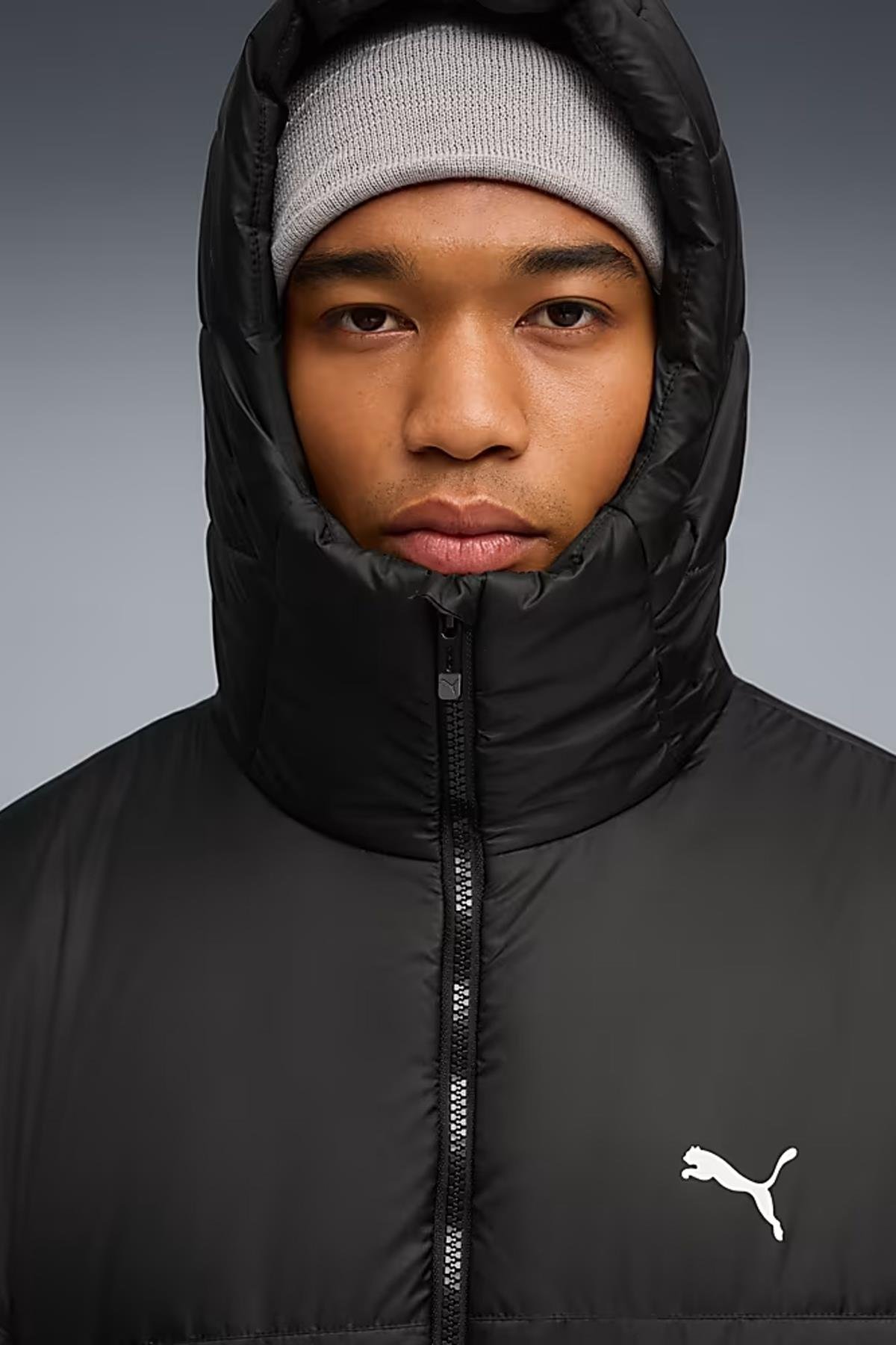 Essentials Puffer Erkek Kapüşonlu Siyah Şişme Mont - 685211 - Puma - 685211