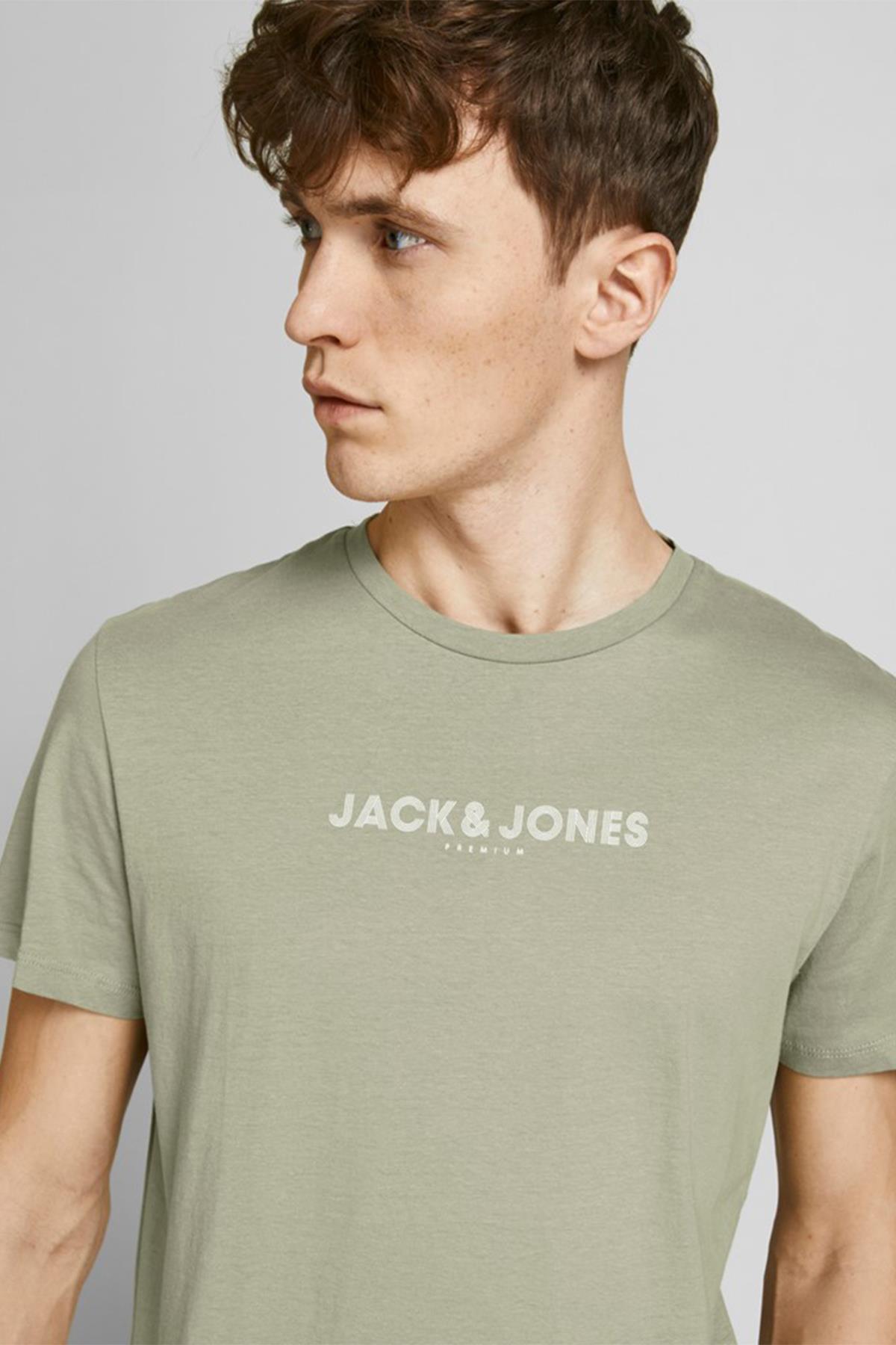 Jack & Jones Baskılı Erkek T-Shirt 12208467 - Jack & Jones - 12208467