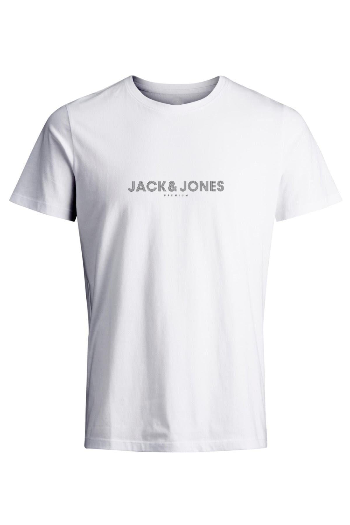 Jack & Jones Baskılı Erkek T-Shirt 12208467 - Jack & Jones - 12208467