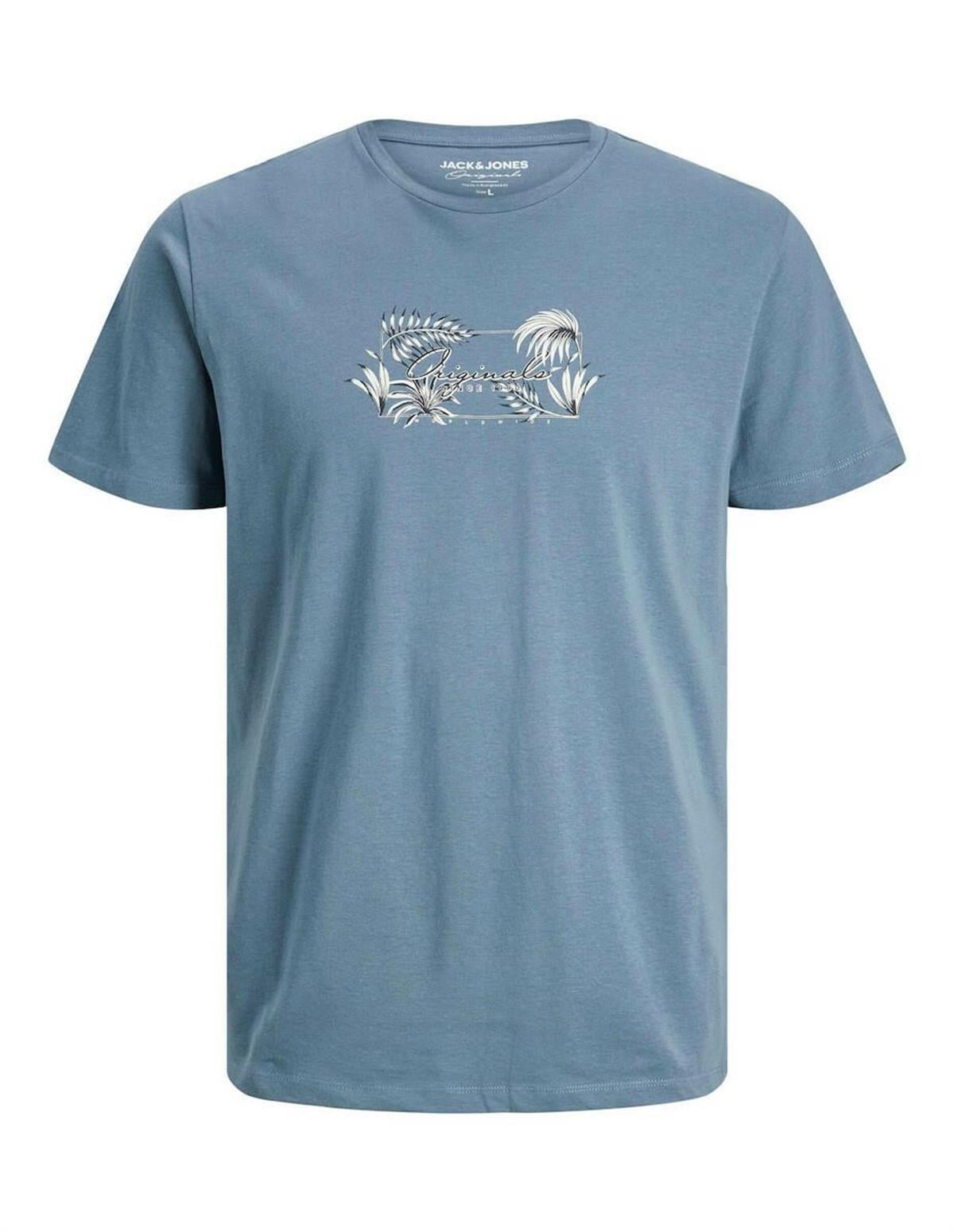 Jack & Jones Bisiklet Yaka Logo Baskılı T-shirt 12213315 - Jack & Jones - 12213315