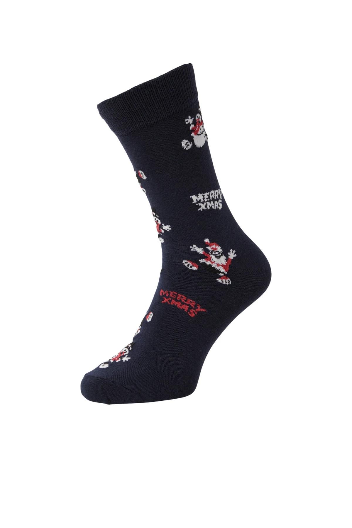 Jack & Jones Christmas Lacivert Erkek Yılbaşı Boxer Çorap Seti - 12246132 - Jack & Jones - 12246132