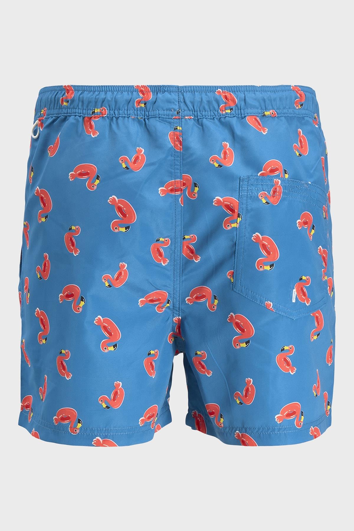 Jack & Jones Desenli Cepli Mayo Short Erkek Deniz Şortu - 12204007 - Jack & Jones - TYC00447807512