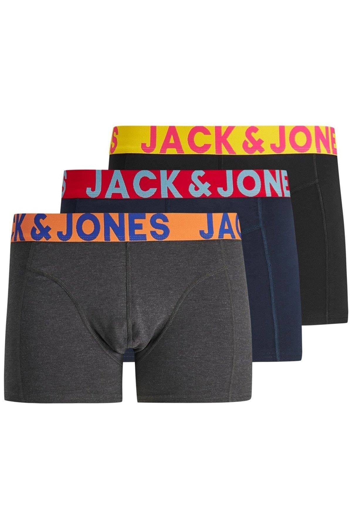 Jack & Jones Desensiz Boxer 3'lü Paket - 12151349  - Jack & Jones - 12151349