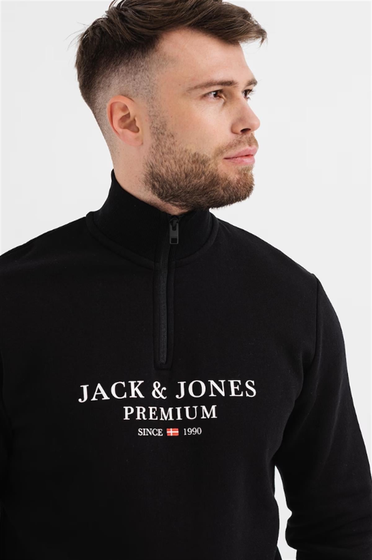 Jack & Jones Erekek Yarım Fermuar Sweatshirt - 12218291  - Jack & Jones - 12218291