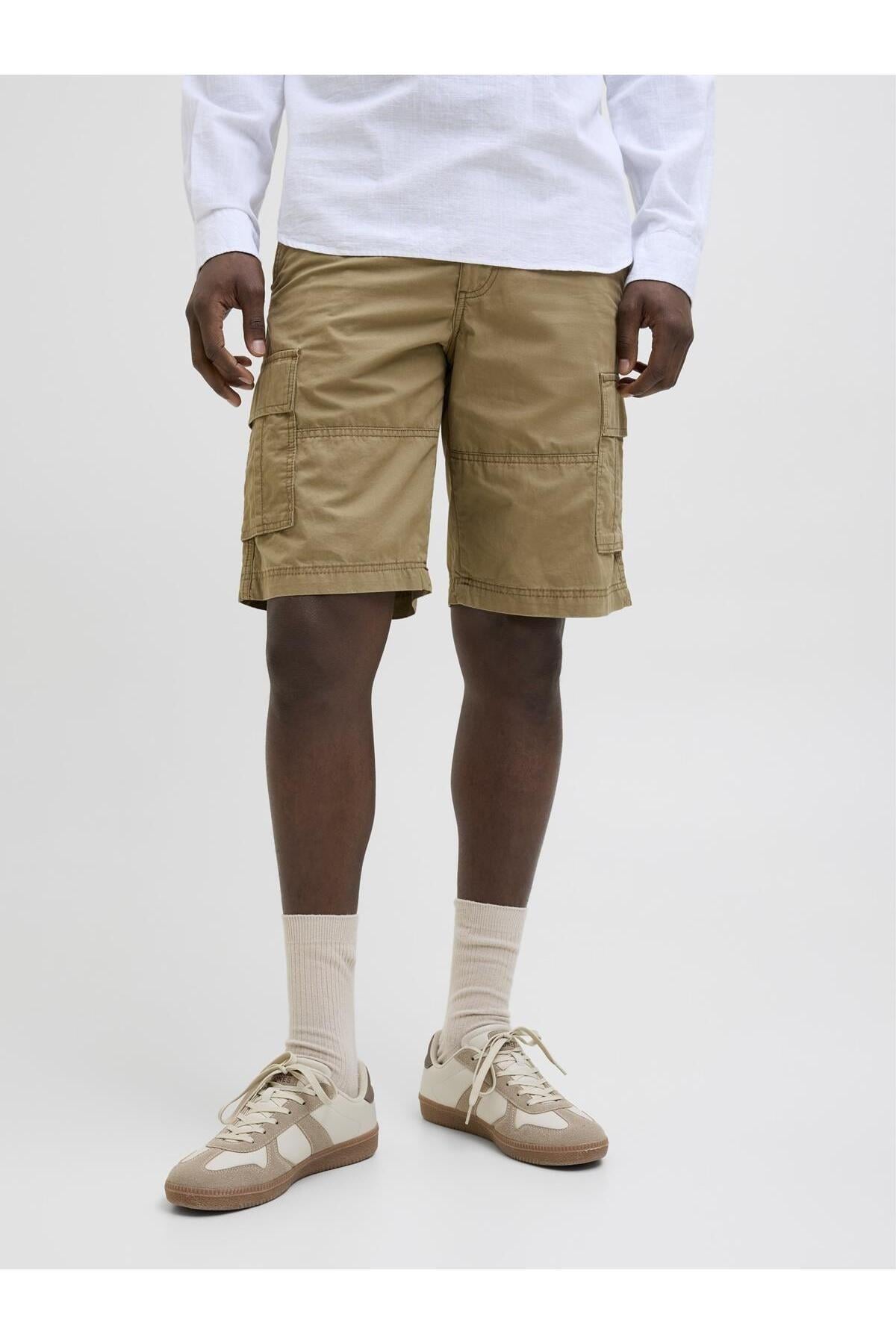 Jack & Jones Erkek 100% Pamuk Relaxed Fit Kargo Şort -  - Jack & Jones - 12274389-1
