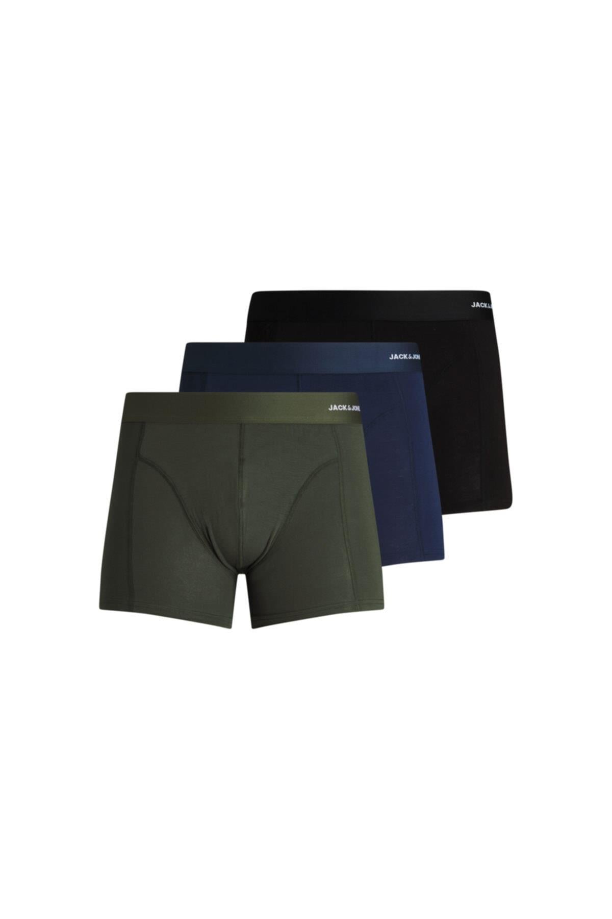Jack & Jones Erkek 3'lü Boxer (12198852-fn) - Jack & Jones - 12198852-FN
