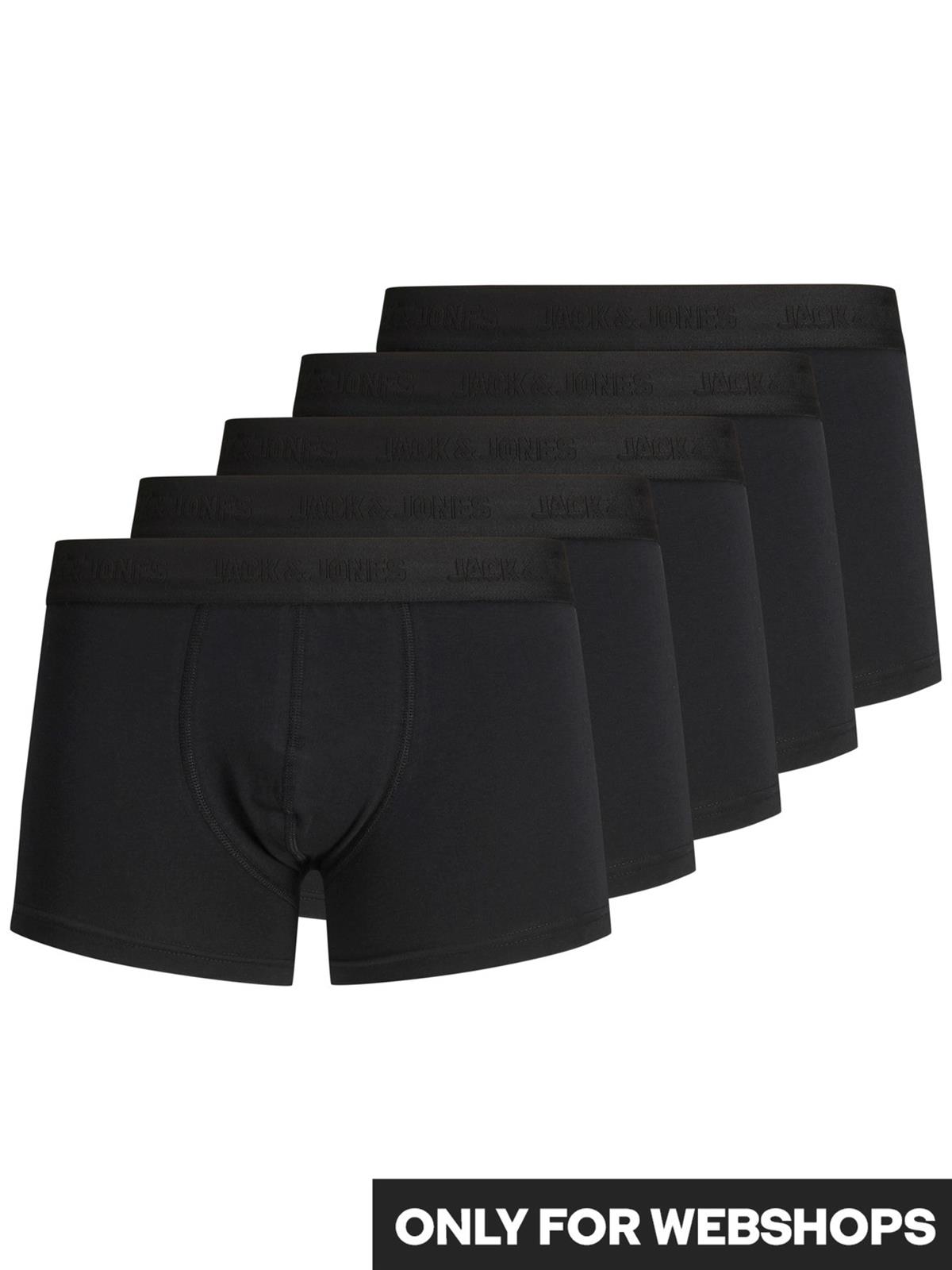 Jack & Jones Erkek 5 li Siyah Boxer Seti  - 12176266 - Jack & Jones - 12176266